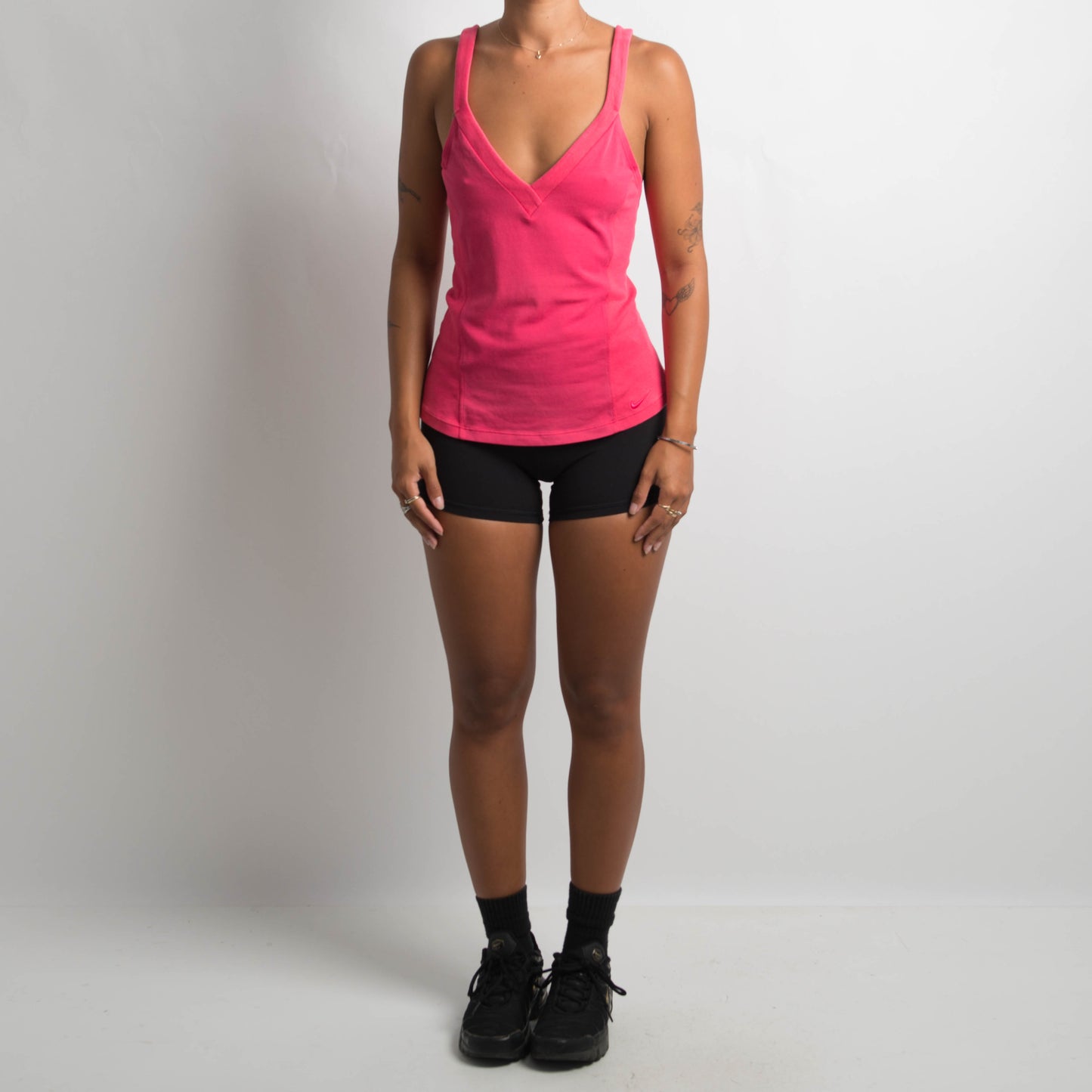 PINK BUTTON ACTIVEWEAR TANK TOP