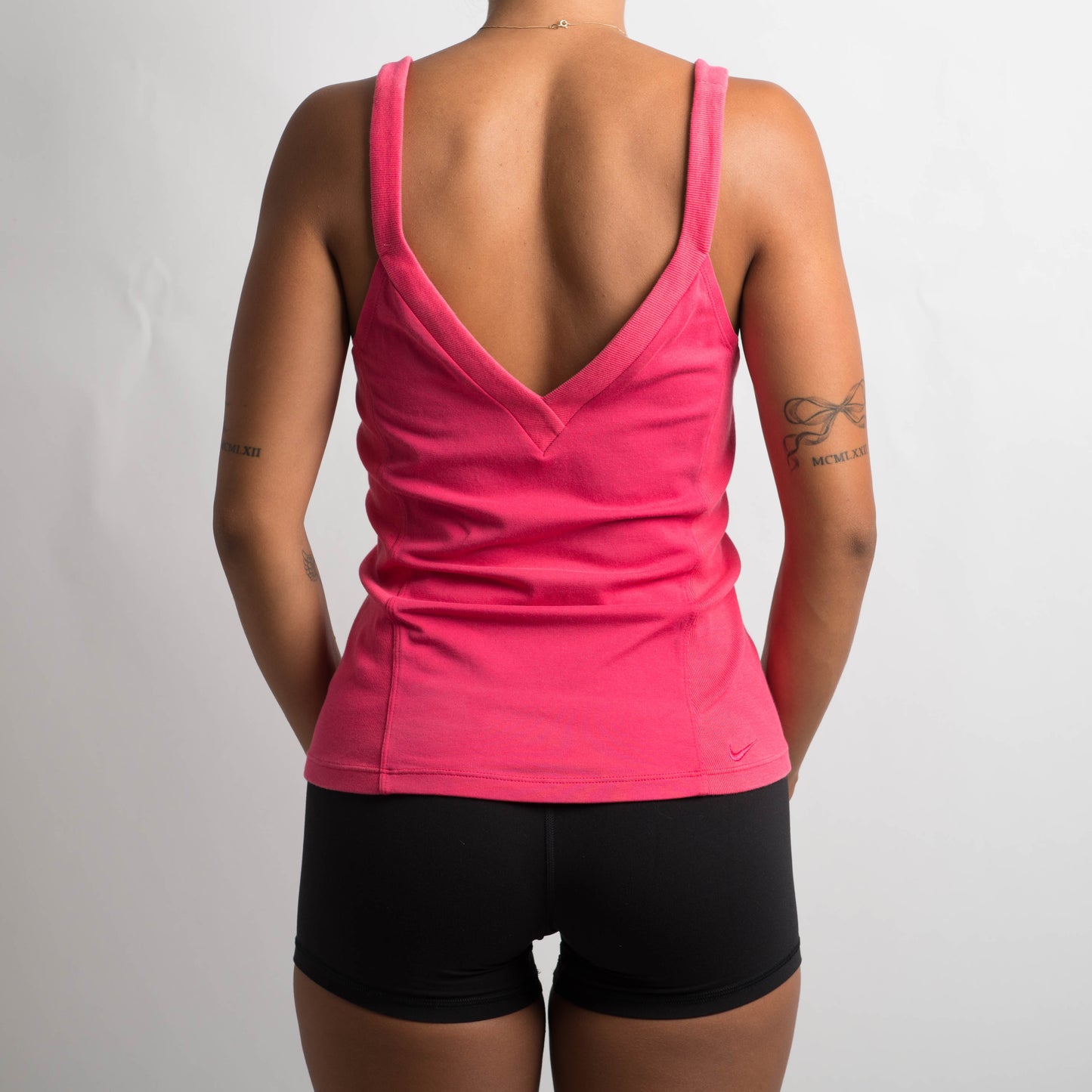 PINK BUTTON ACTIVEWEAR TANK TOP