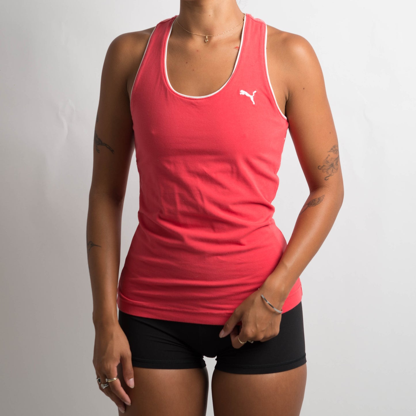 CORAL PUMA ACTIVEWEAR TOP