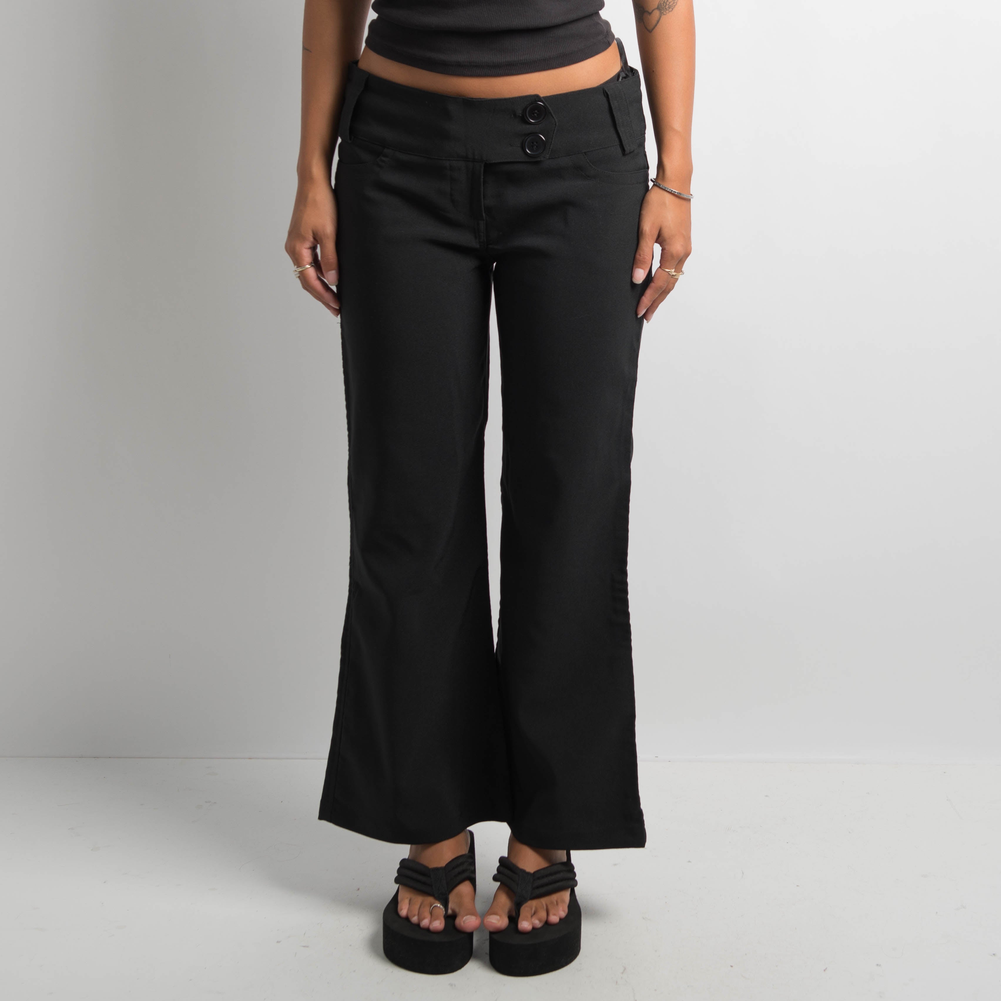 BLACK BOOTCUT PANTS