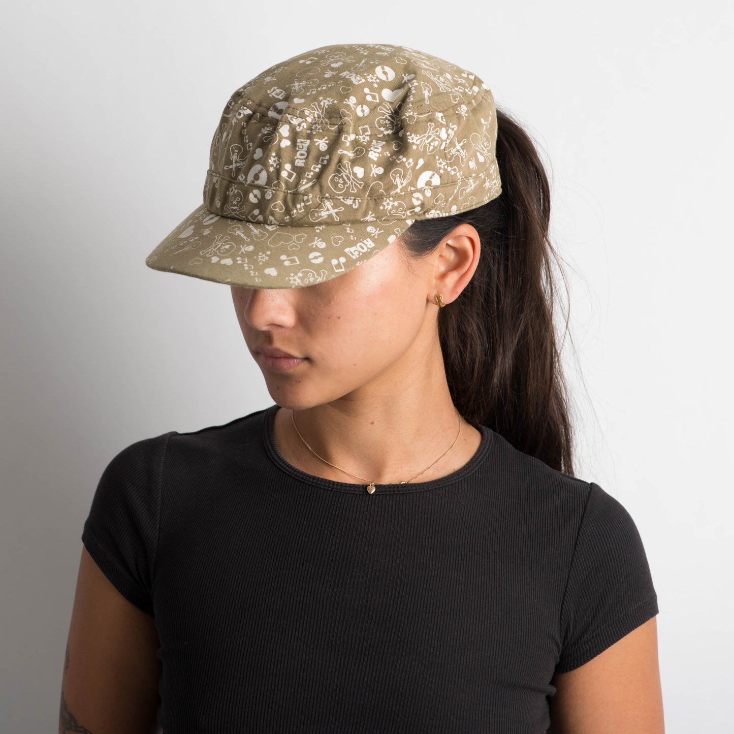 PATTERNED MILITARY STYLE CAP