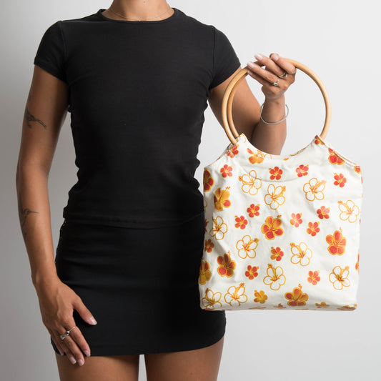 FLORAL CANVAS BAG