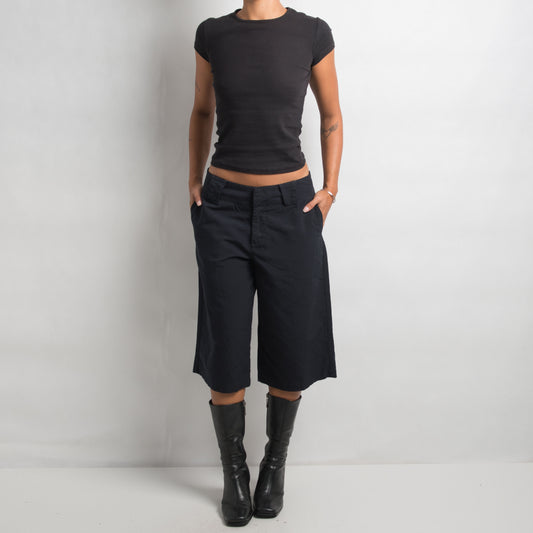 DARK NAVY LONGLINE SHORTS