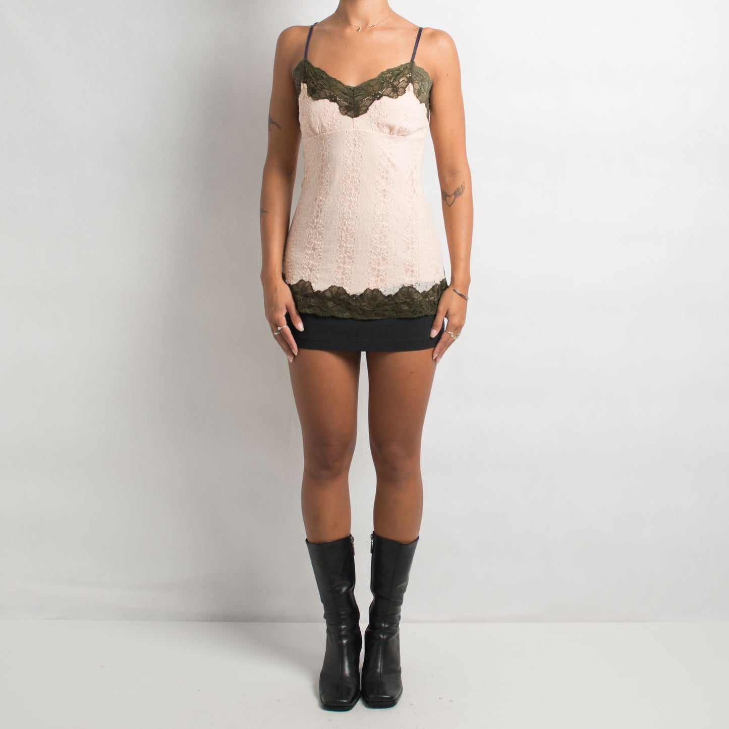 PALE PINK LACE CAMISOLE