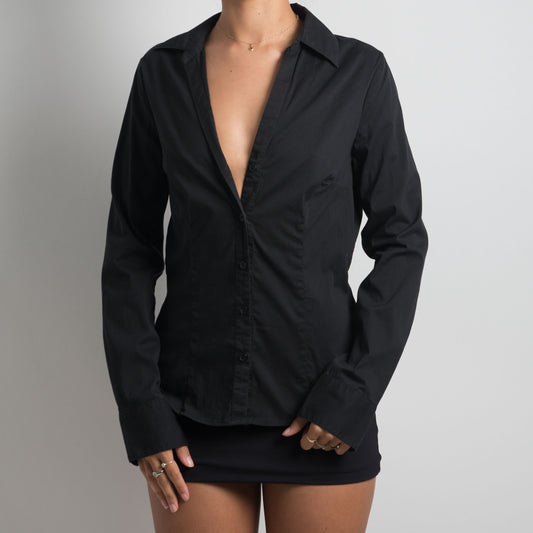 BLACK LONG SLEEVE BLOUSE