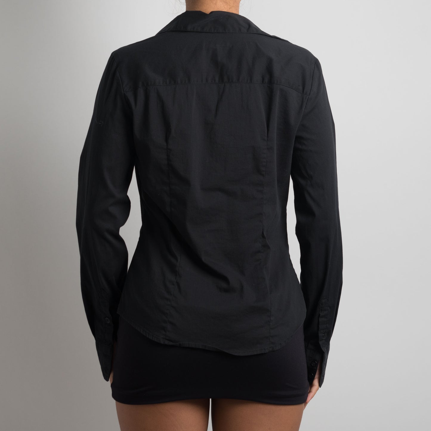 BLACK LONG SLEEVE BLOUSE