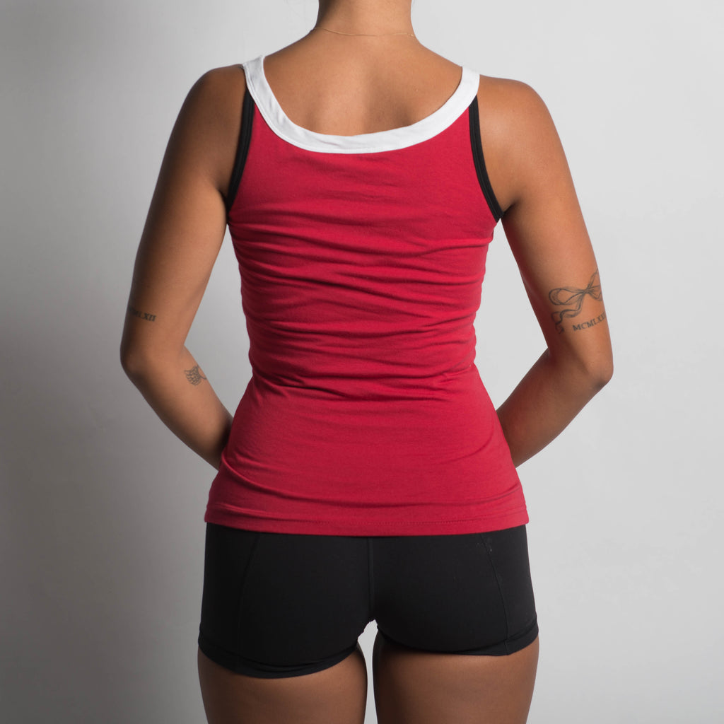 RED ACTIVE TANK TOP
