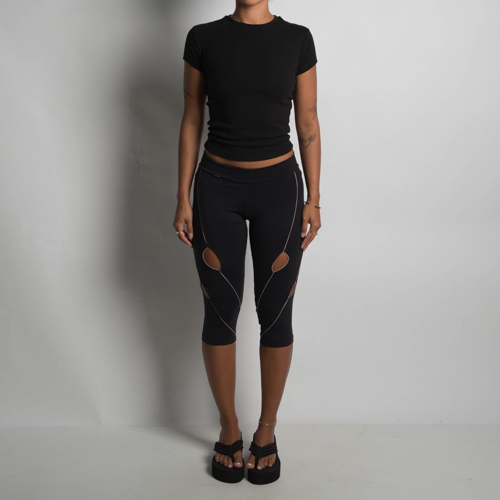BLACK CUT OUT TIGHTS