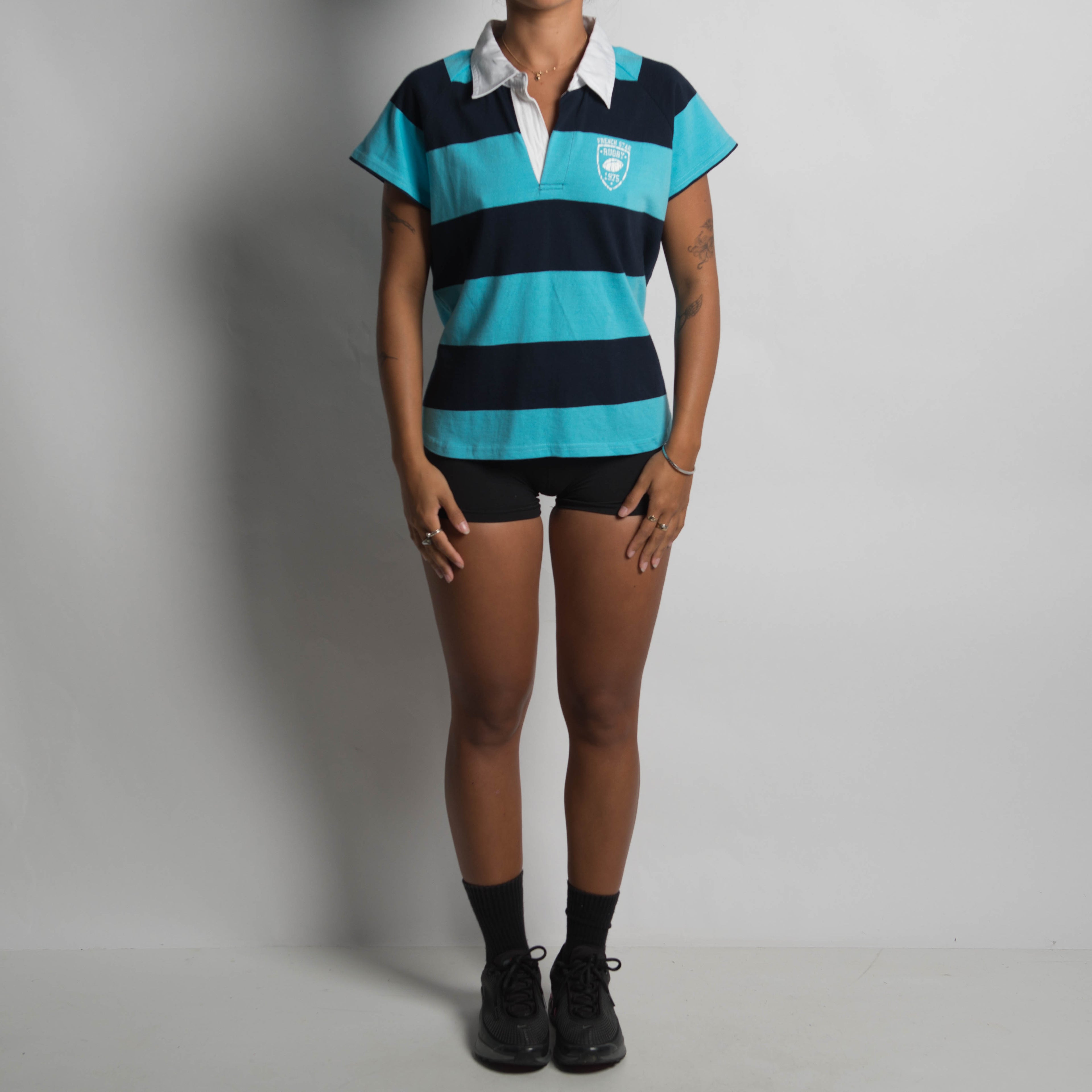 BLUE STRIPE POLO SHIRT