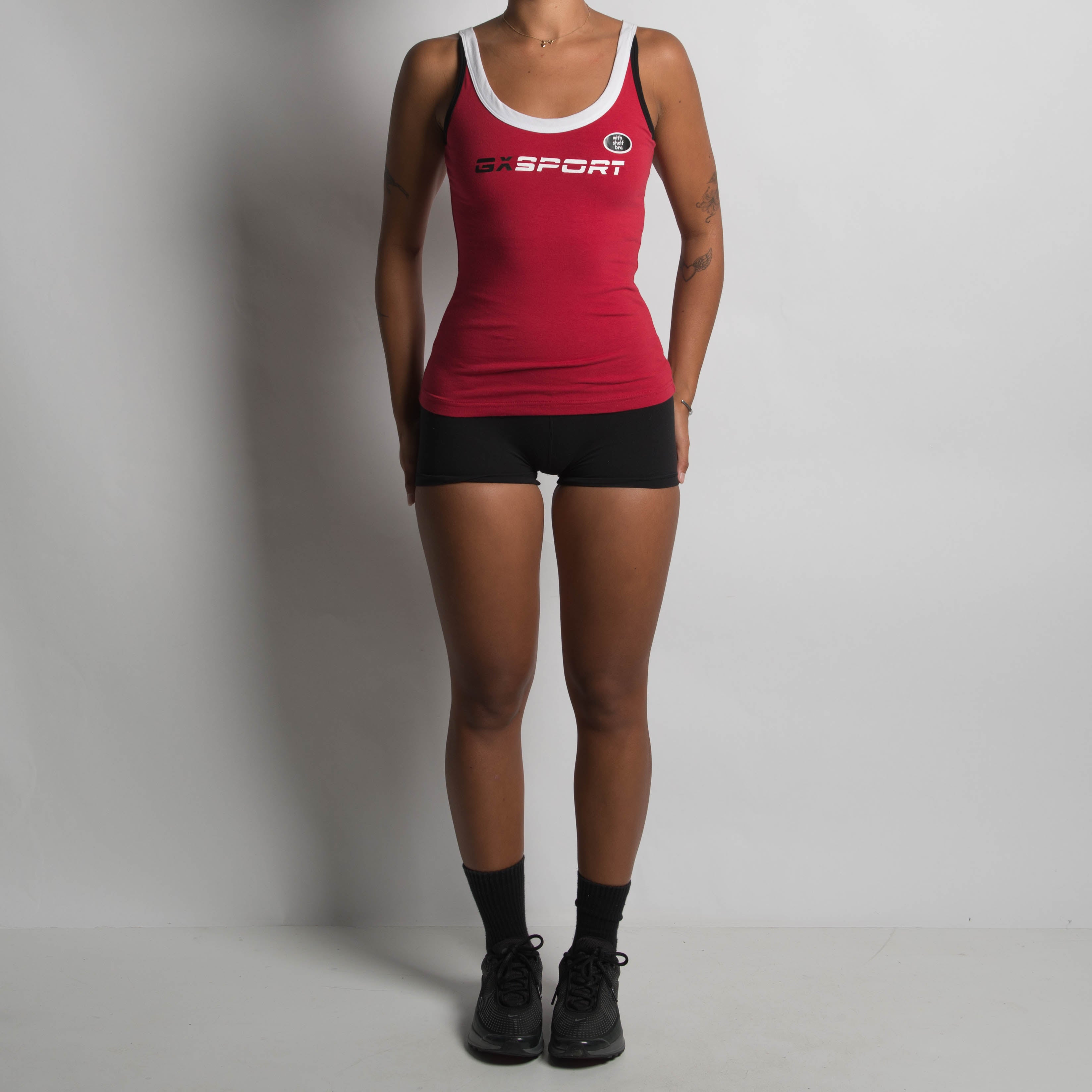 RED ACTIVE TANK TOP