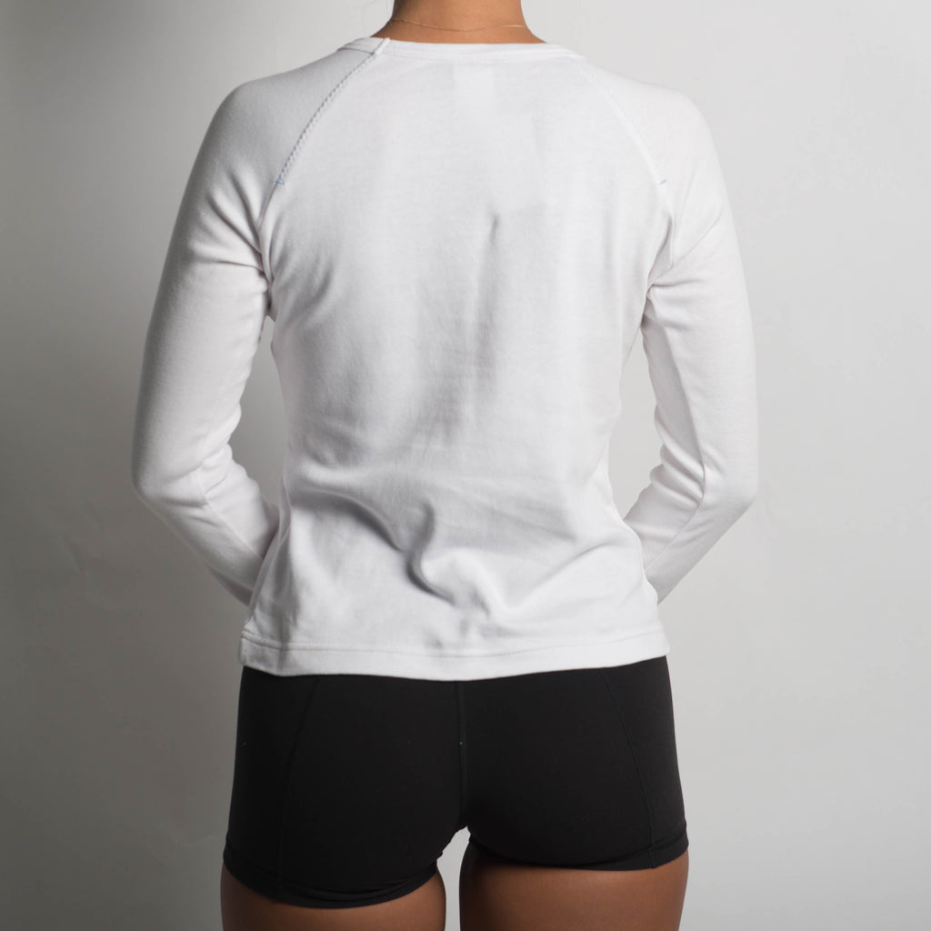 WHITE LONG SLEEVE TOP