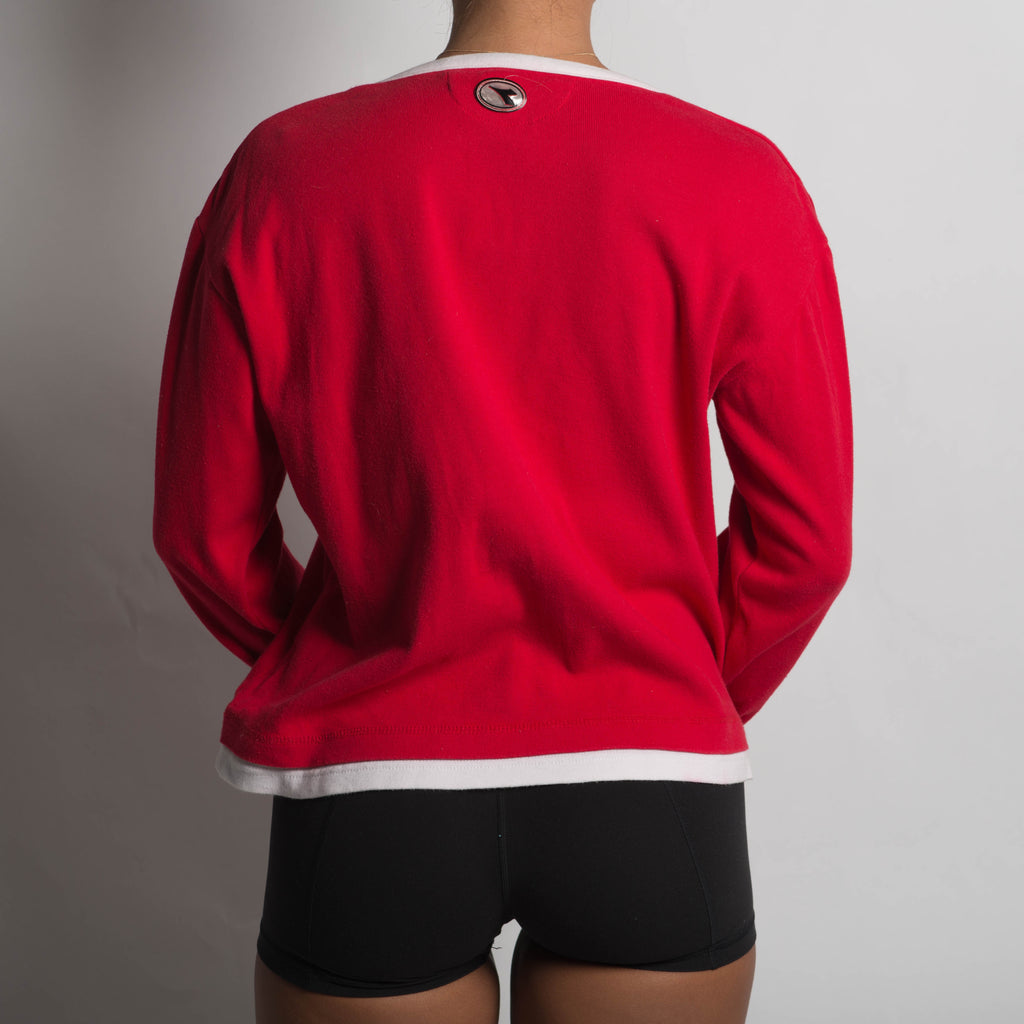RED LONG SLEEVE TOP