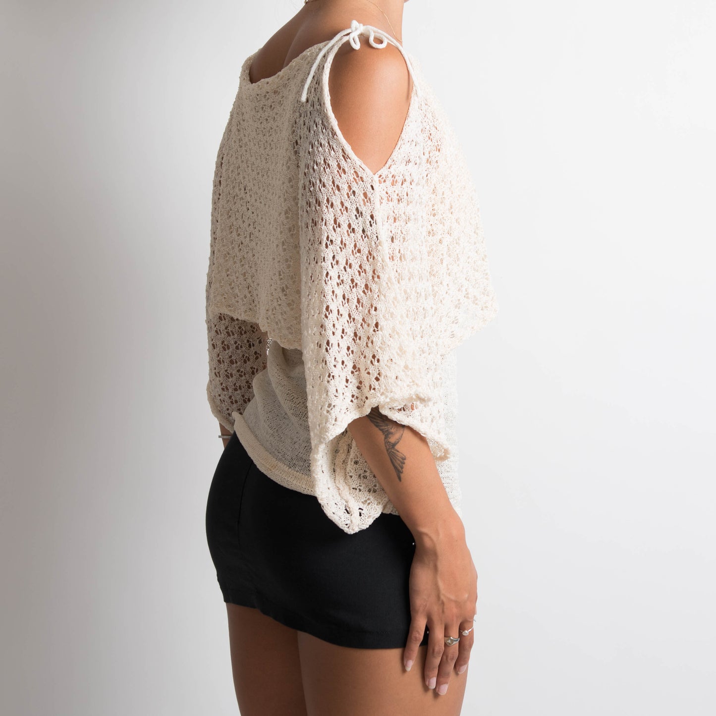 CREAM LAYERED TOP