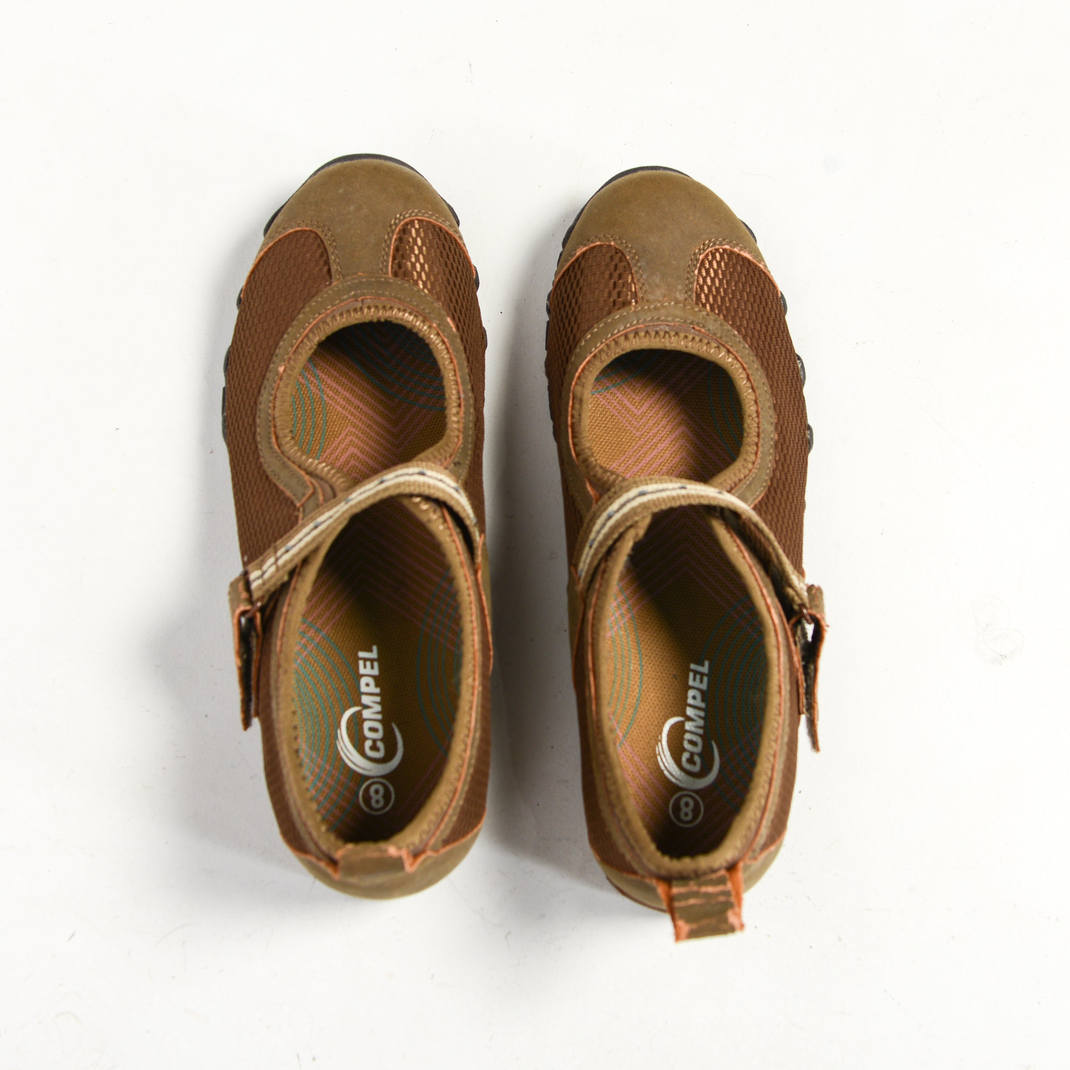 BROWN MARY JANE FLATS