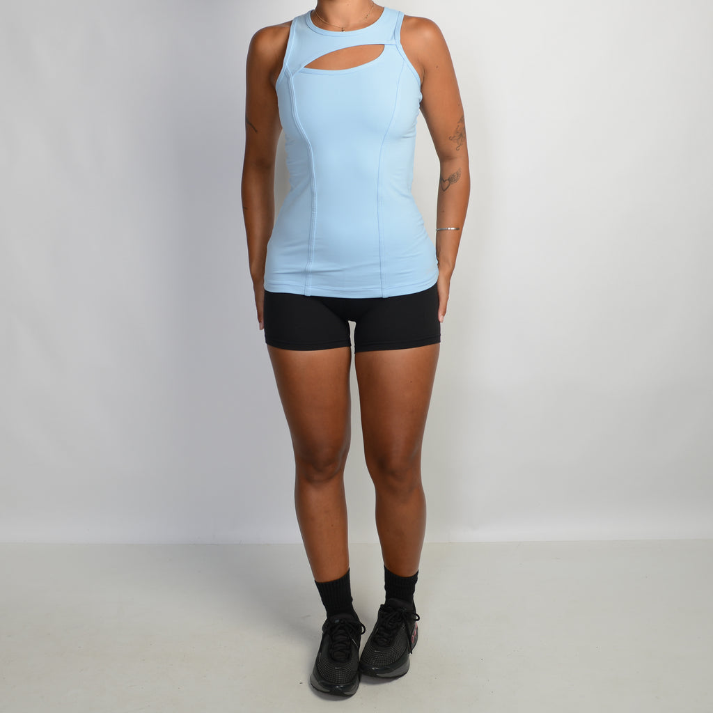BLUE CUT OUT TANK TOP
