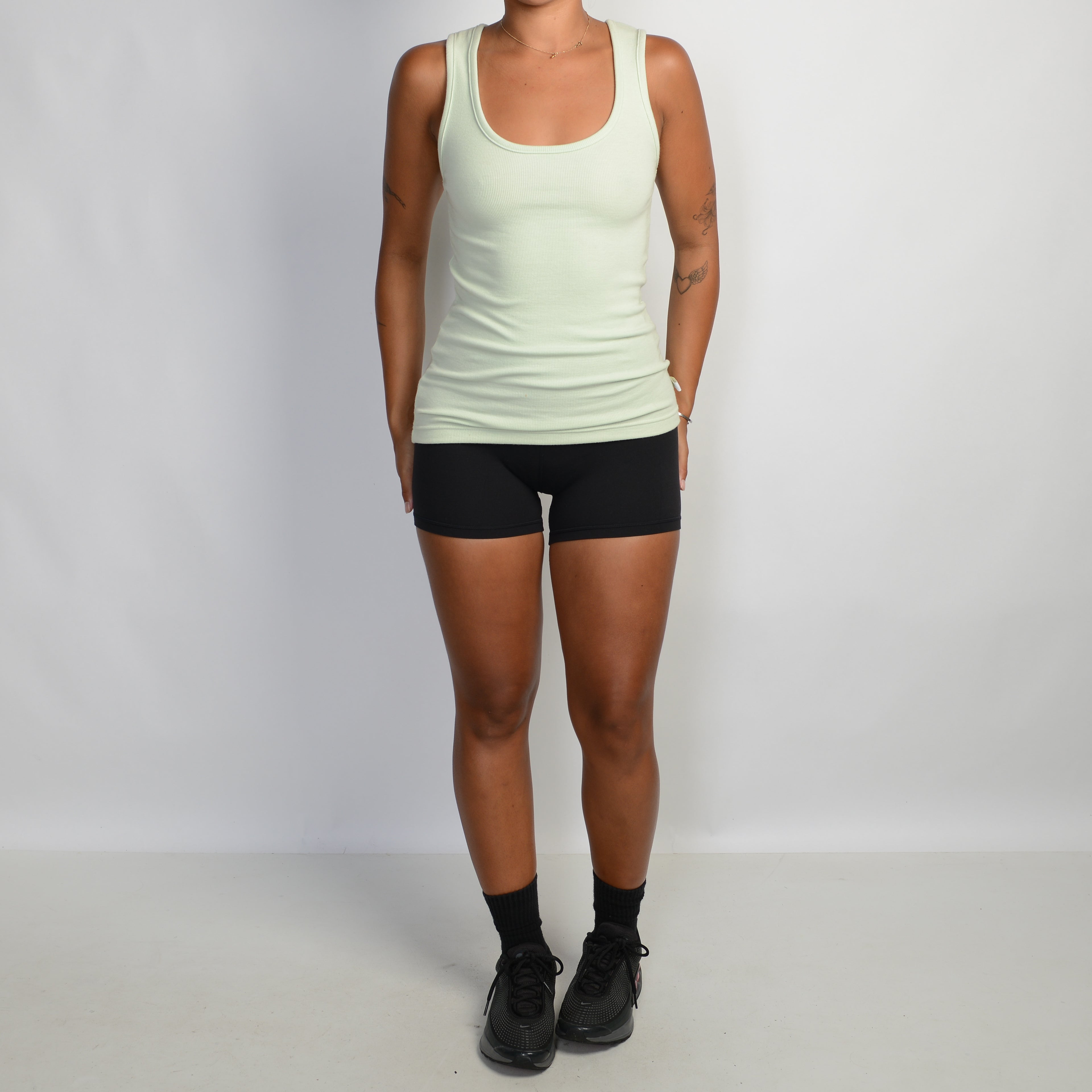 PALE GREEN TANK TOP