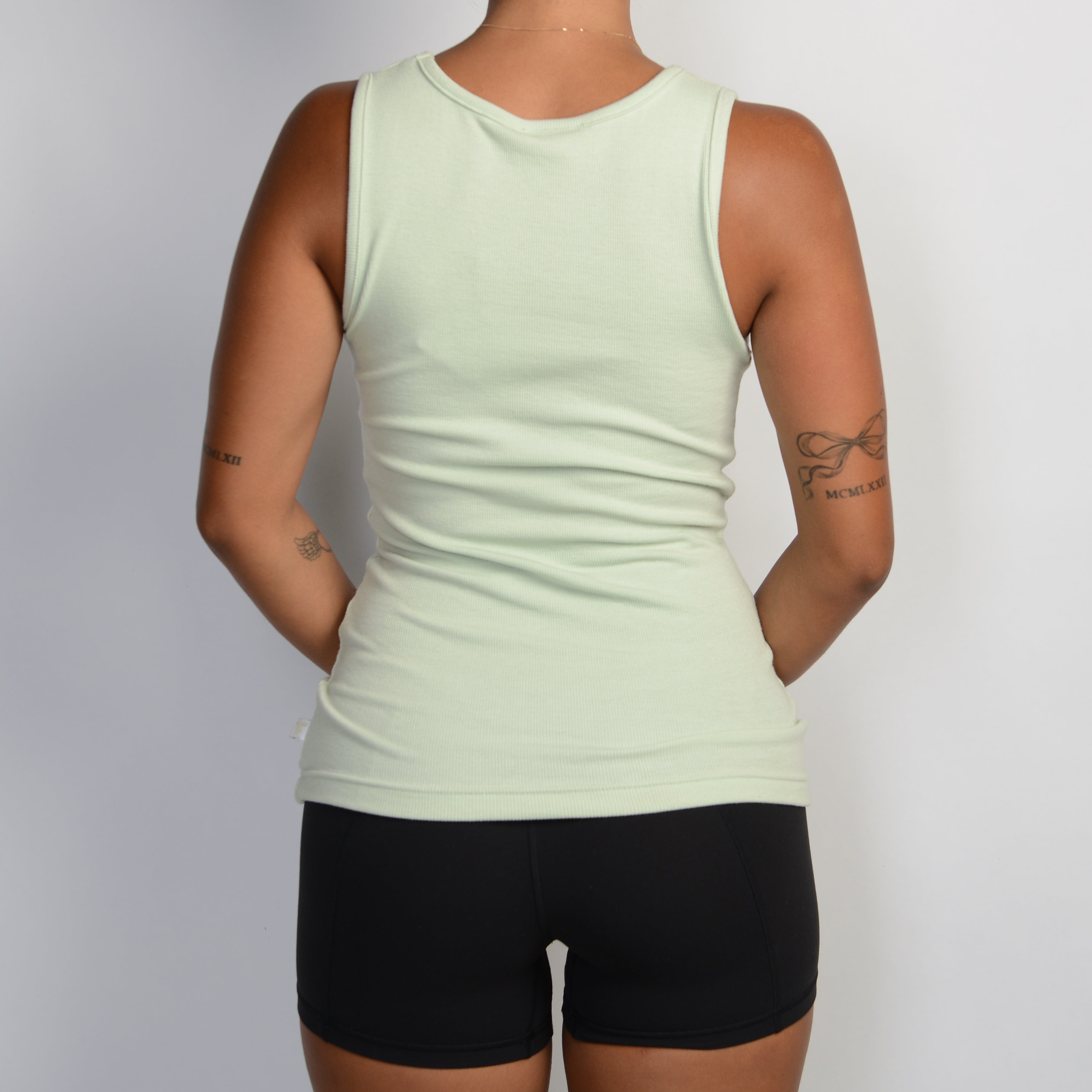 PALE GREEN TANK TOP