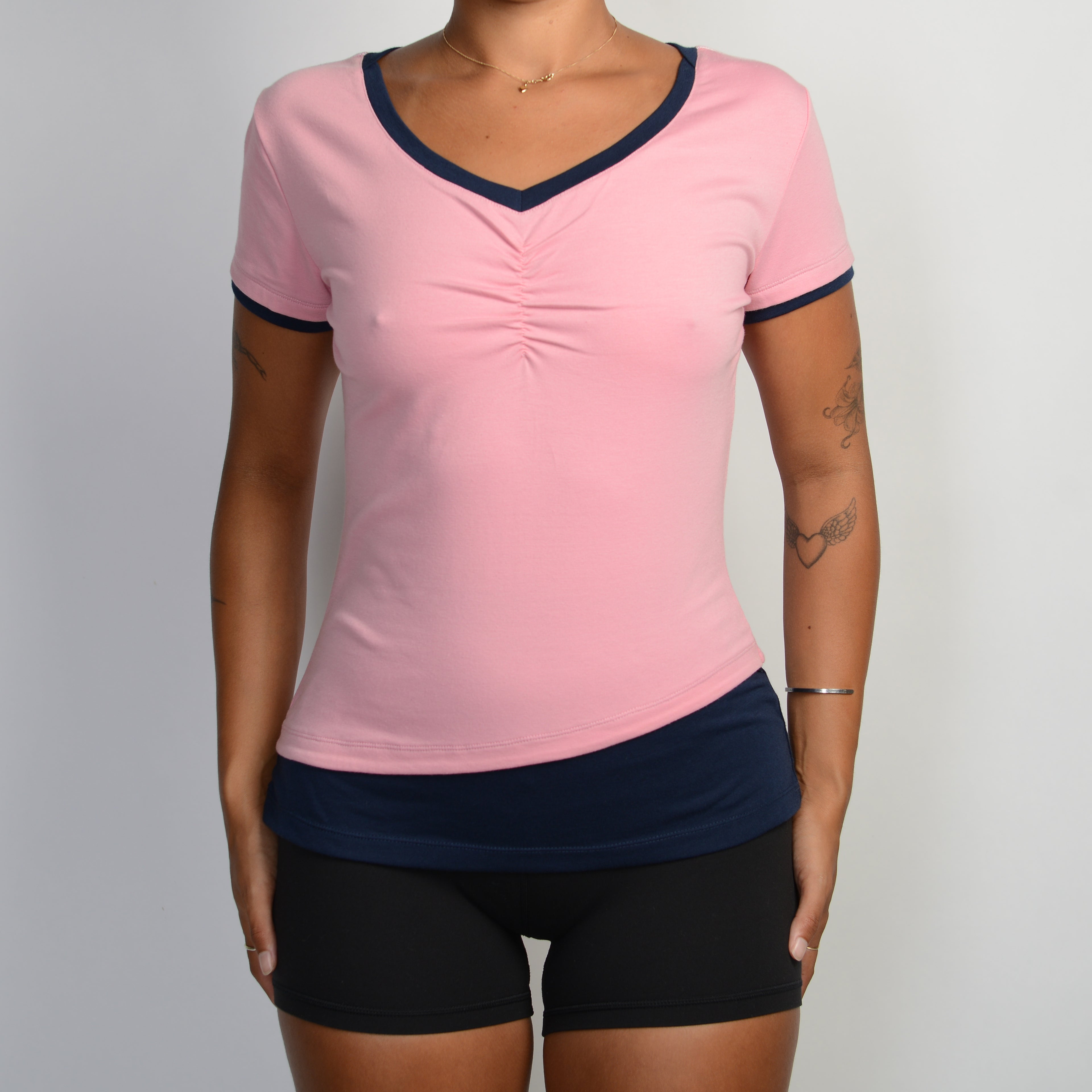 PINK LAYERED TEE