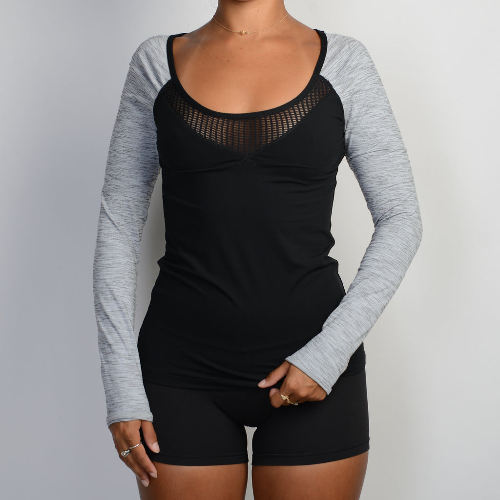 NYLON LONG SLEEVE TOP