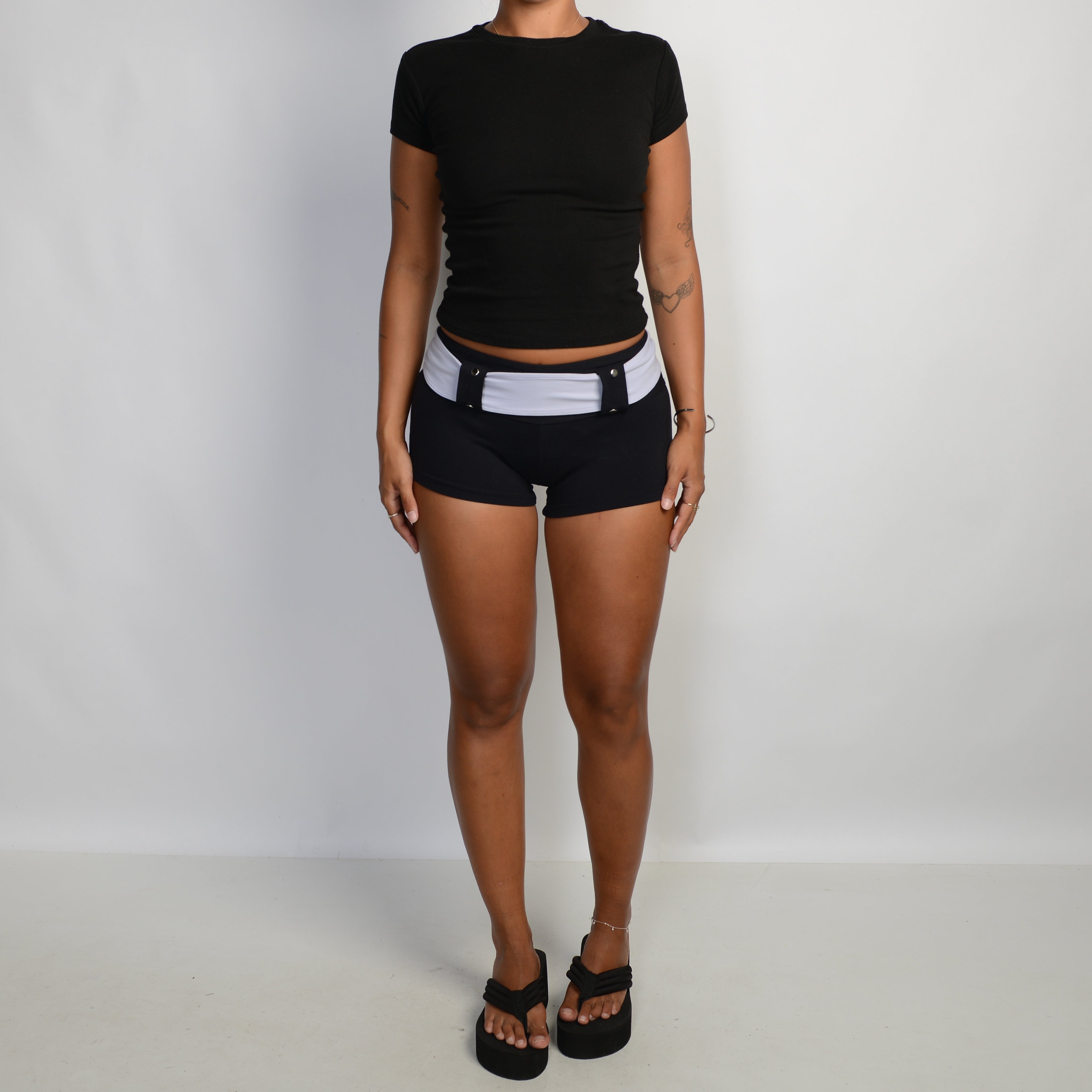 LILAC BELT MICRO SHORTS