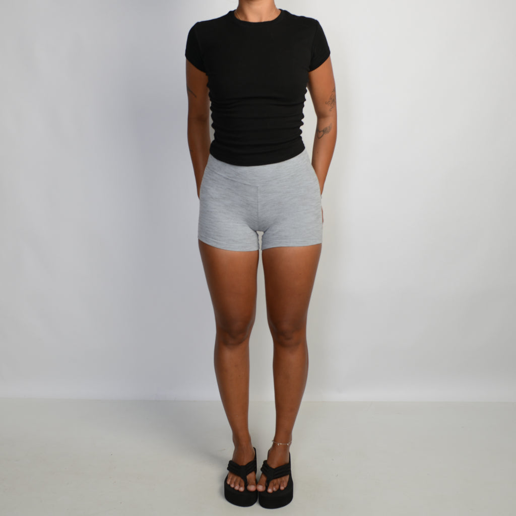 GREY MARLE BIKE SHORTS