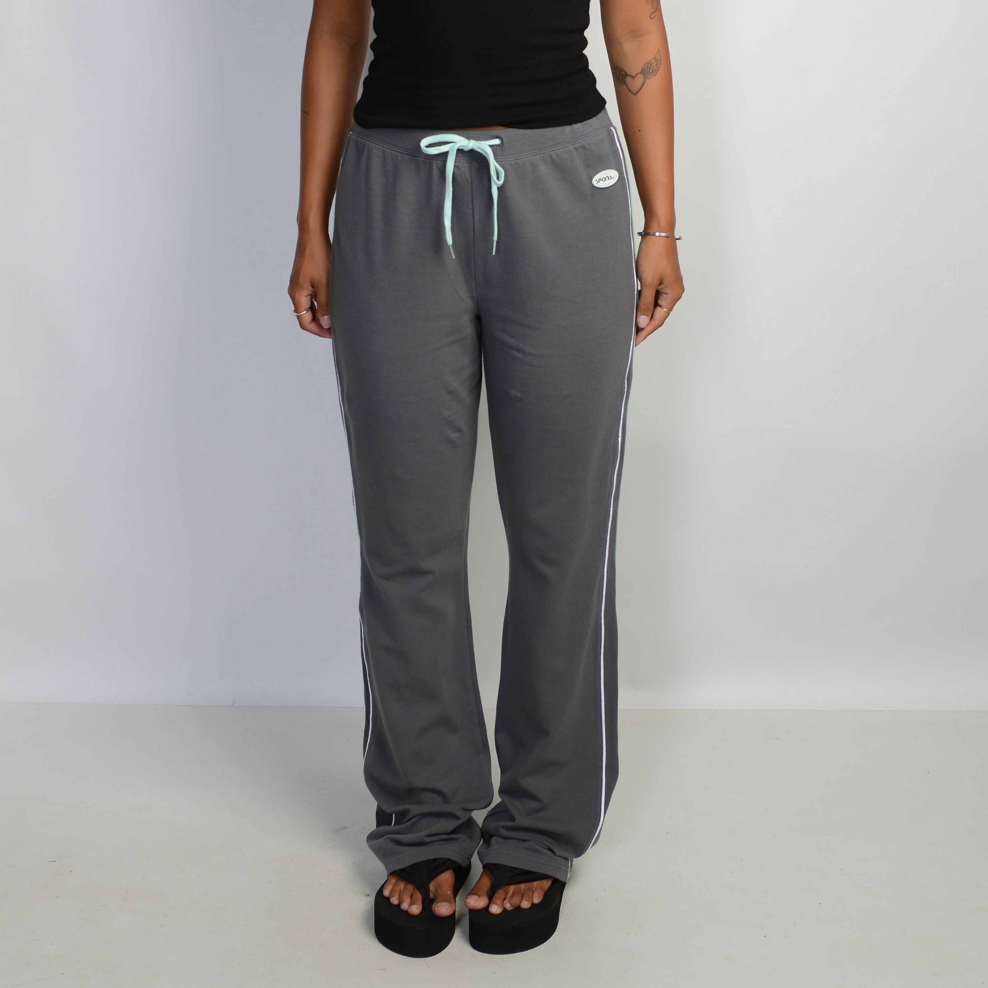 GREY DRAWSTRING LOUNGE PANTS