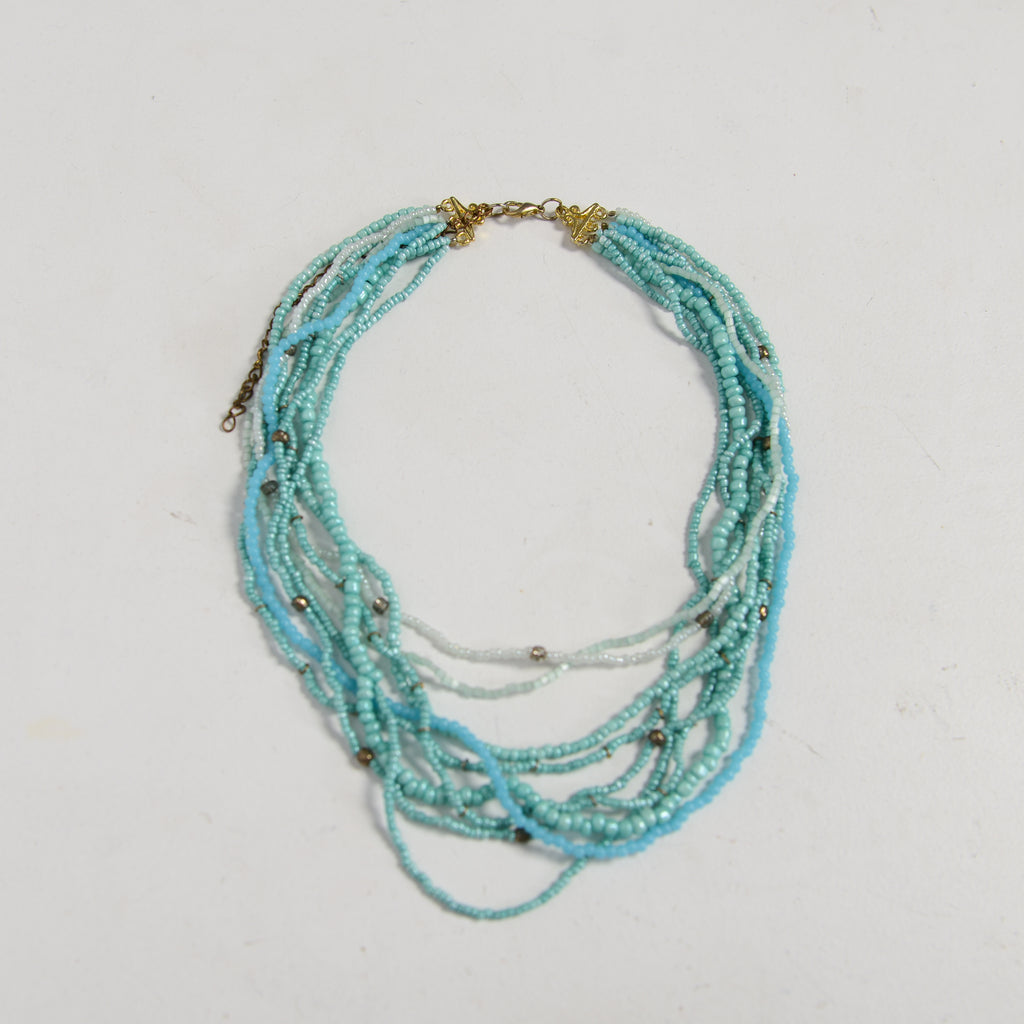 BLUE LAYERED NECKLACE
