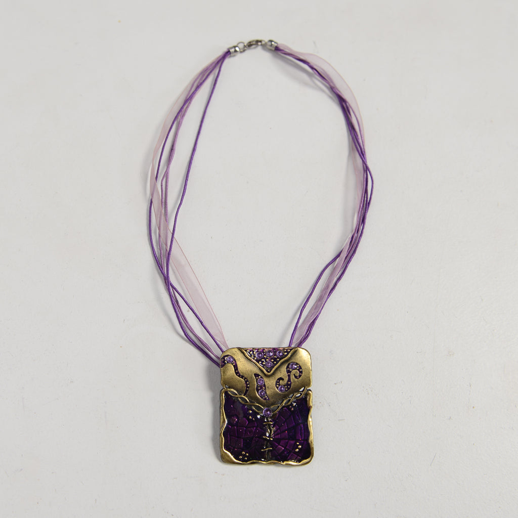PURPLE LAYERED NECKLACE