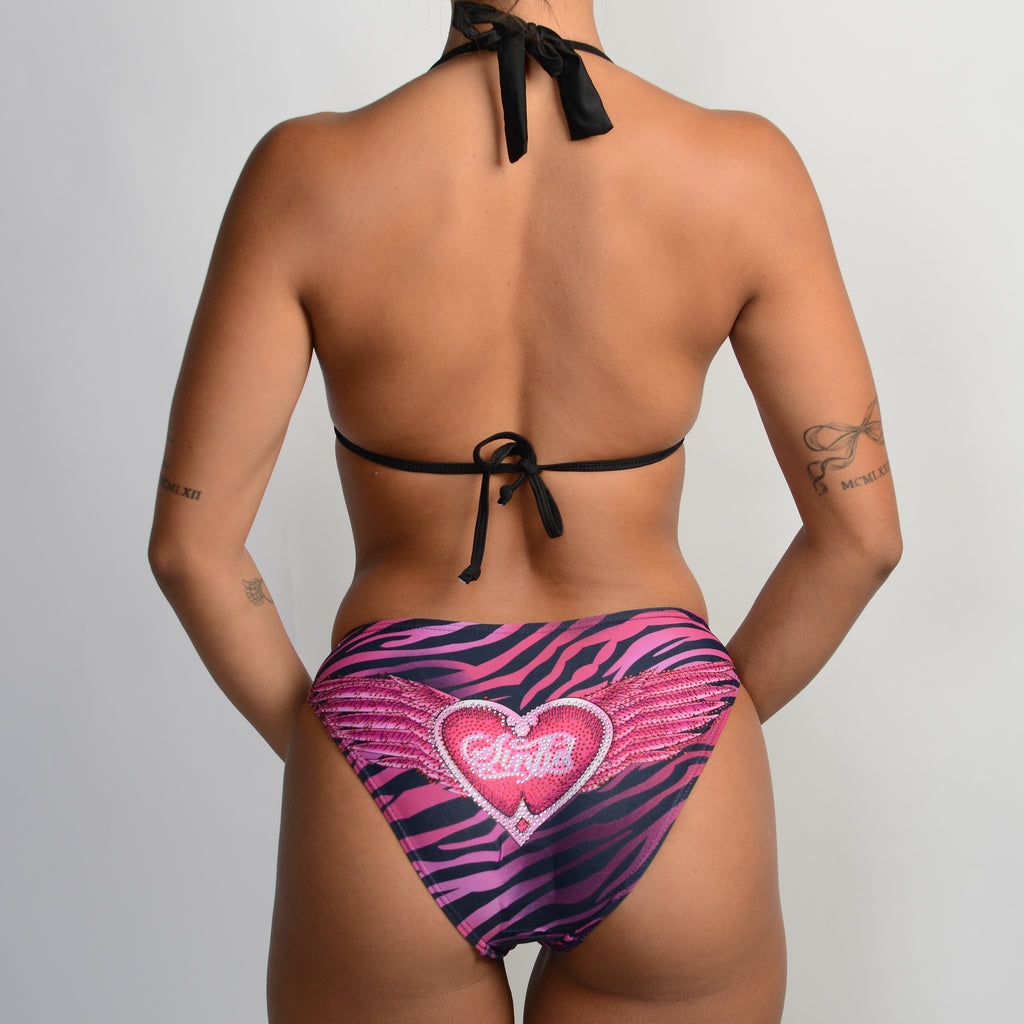 PINK ZEBRA BIKINI SET
