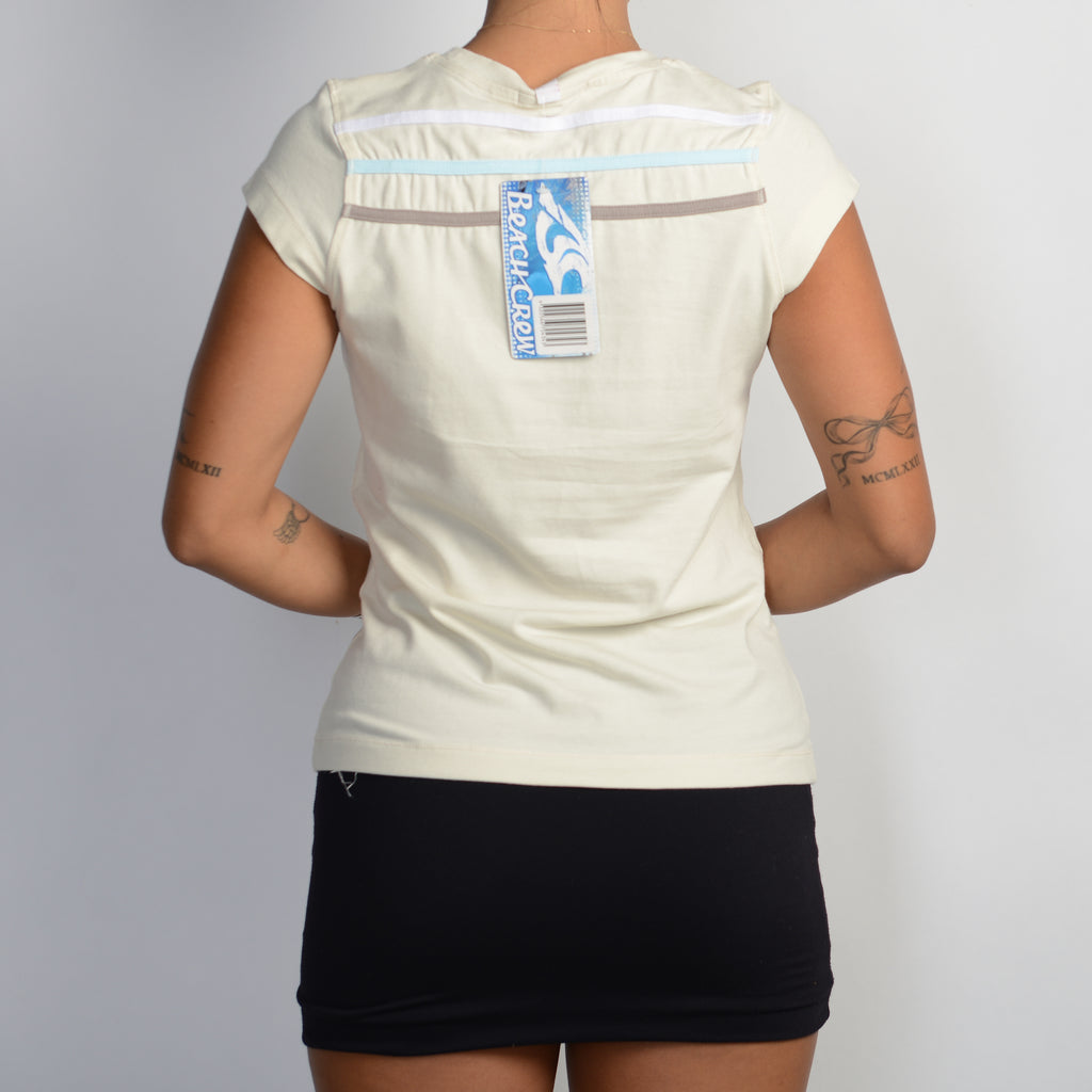 CREAM GRAPHIC BABY TEE