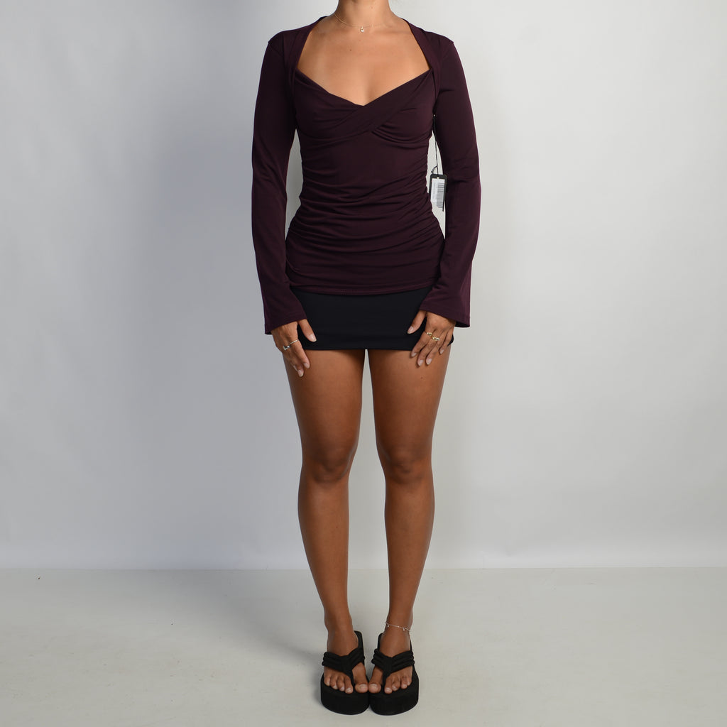 DEEP PURPLE LONG SLEEVE TOP