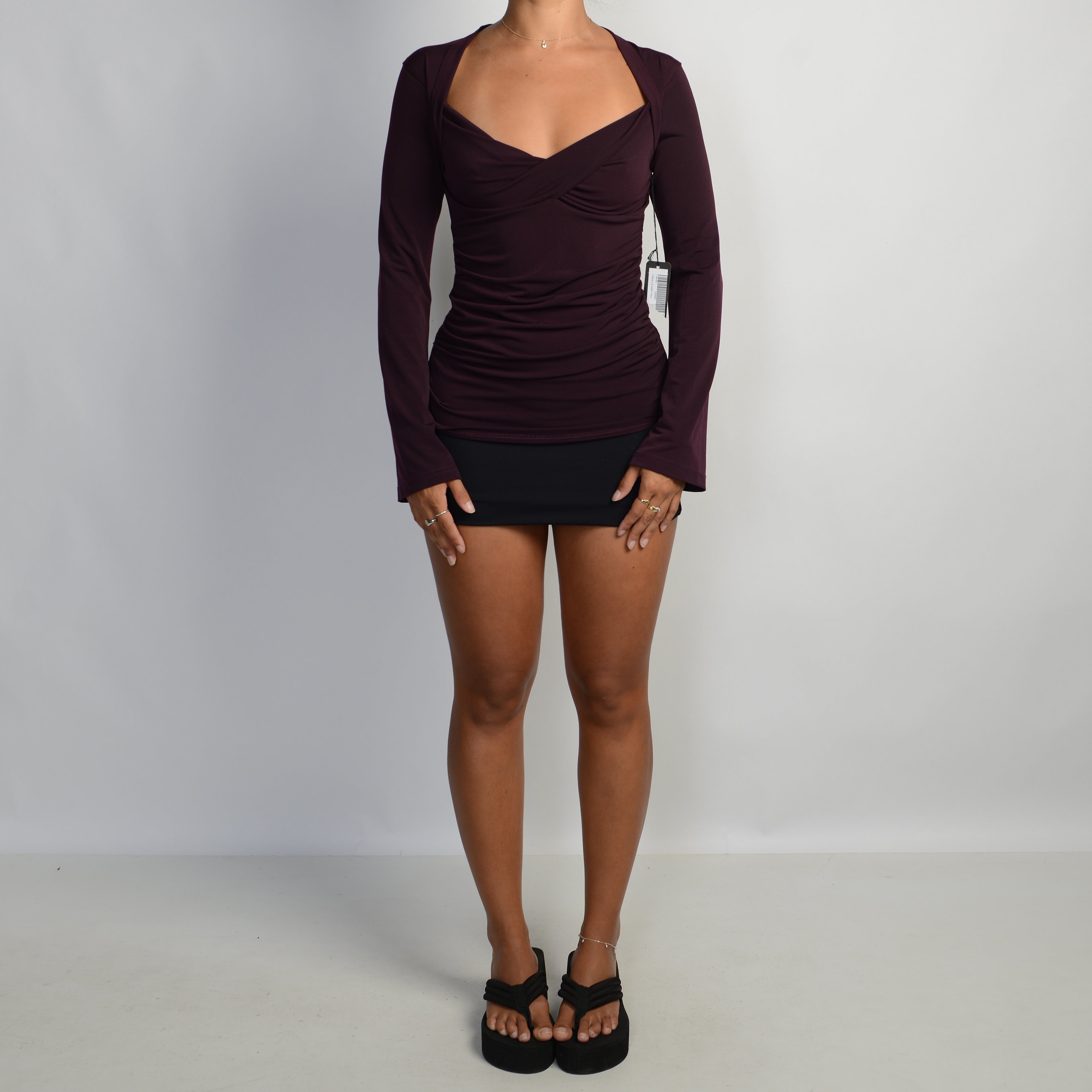 DEEP PURPLE LONG SLEEVE TOP