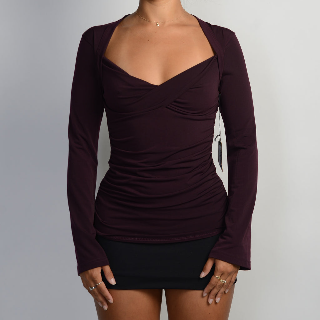 DEEP PURPLE LONG SLEEVE TOP