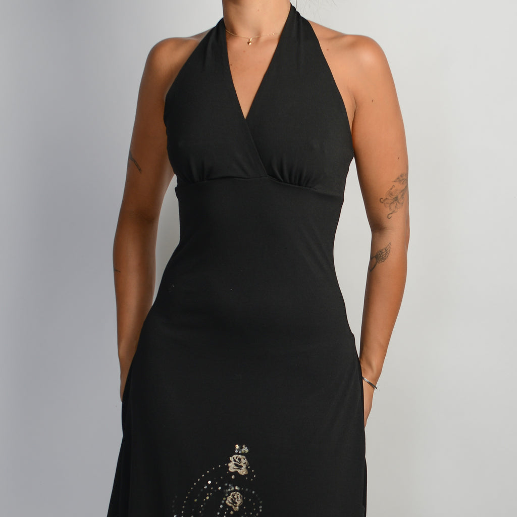 BLACK ASYMMETRIC DRESS