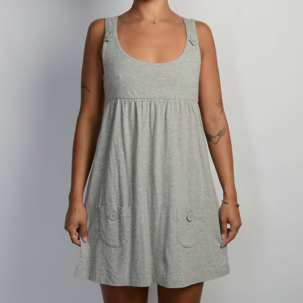 GREY BABYDOLL DRESS