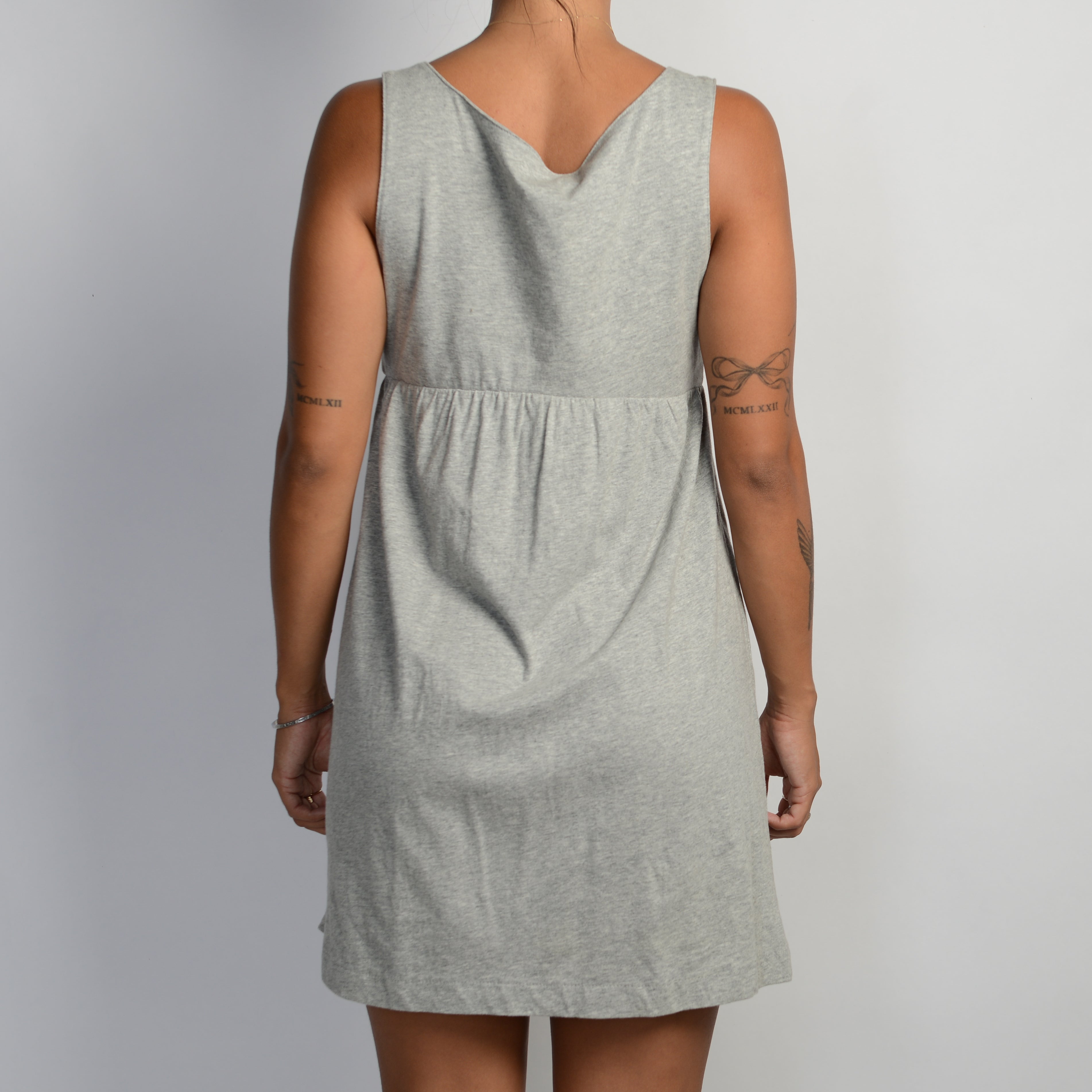 GREY BABYDOLL DRESS