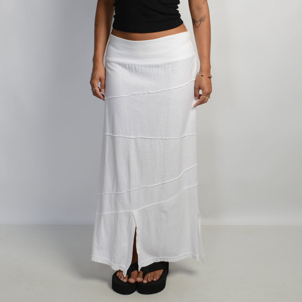 WHITE MAXI SKIRT