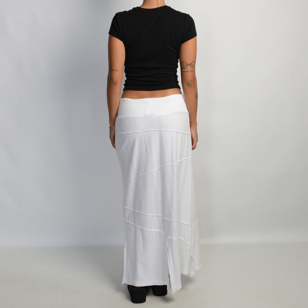 WHITE MAXI SKIRT