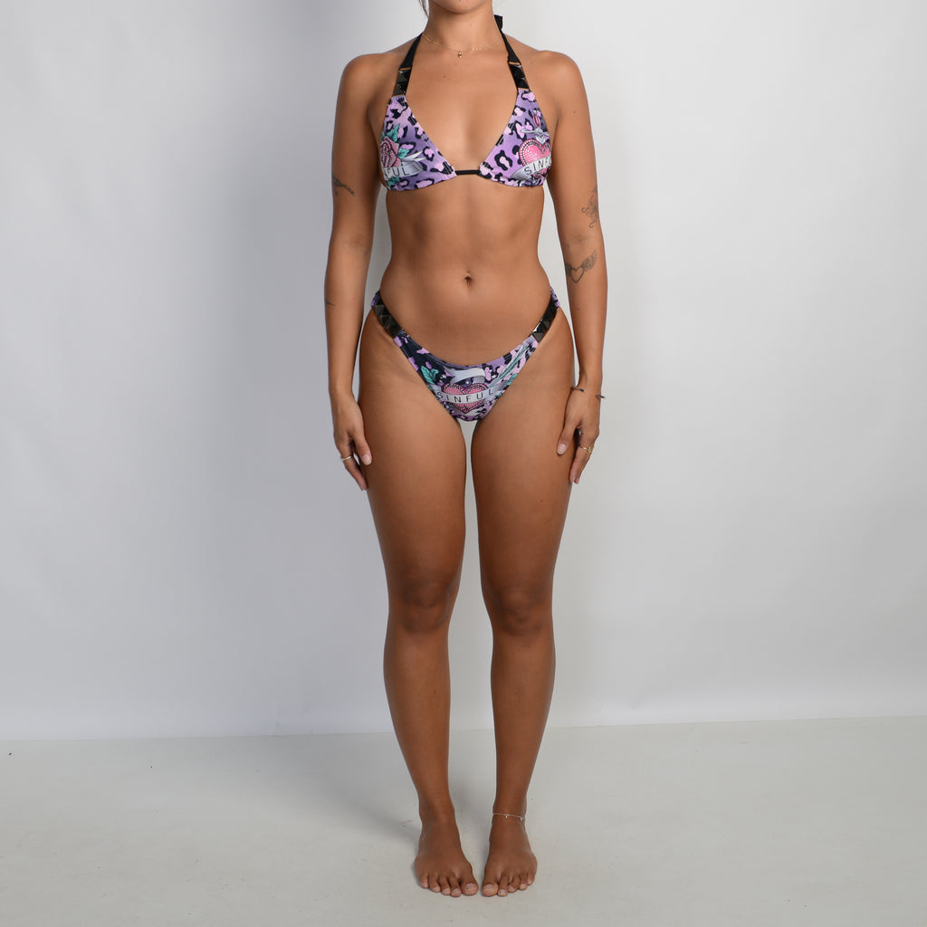 LILAC CHEETAH BIKINI SET