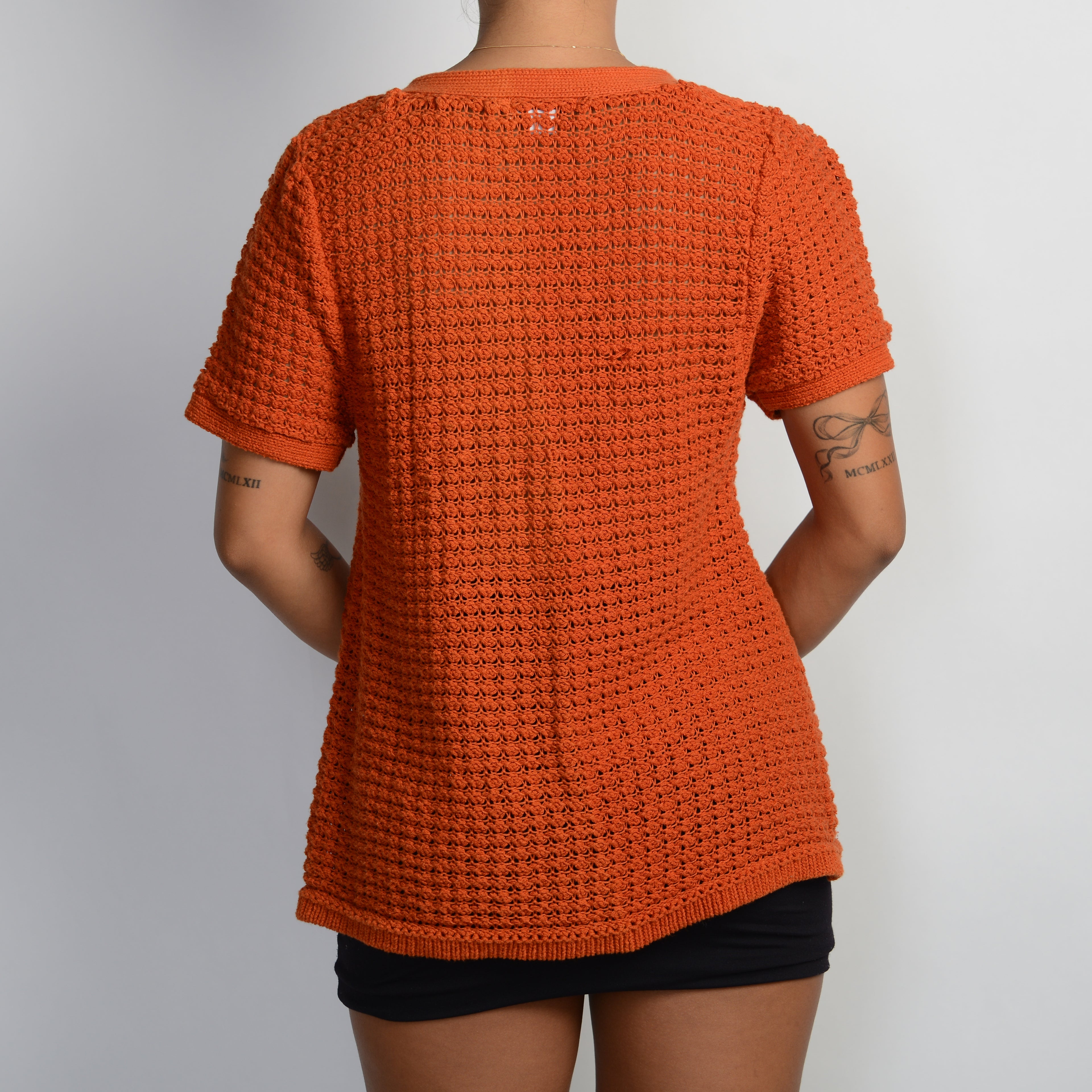 ORANGE KNIT TOP