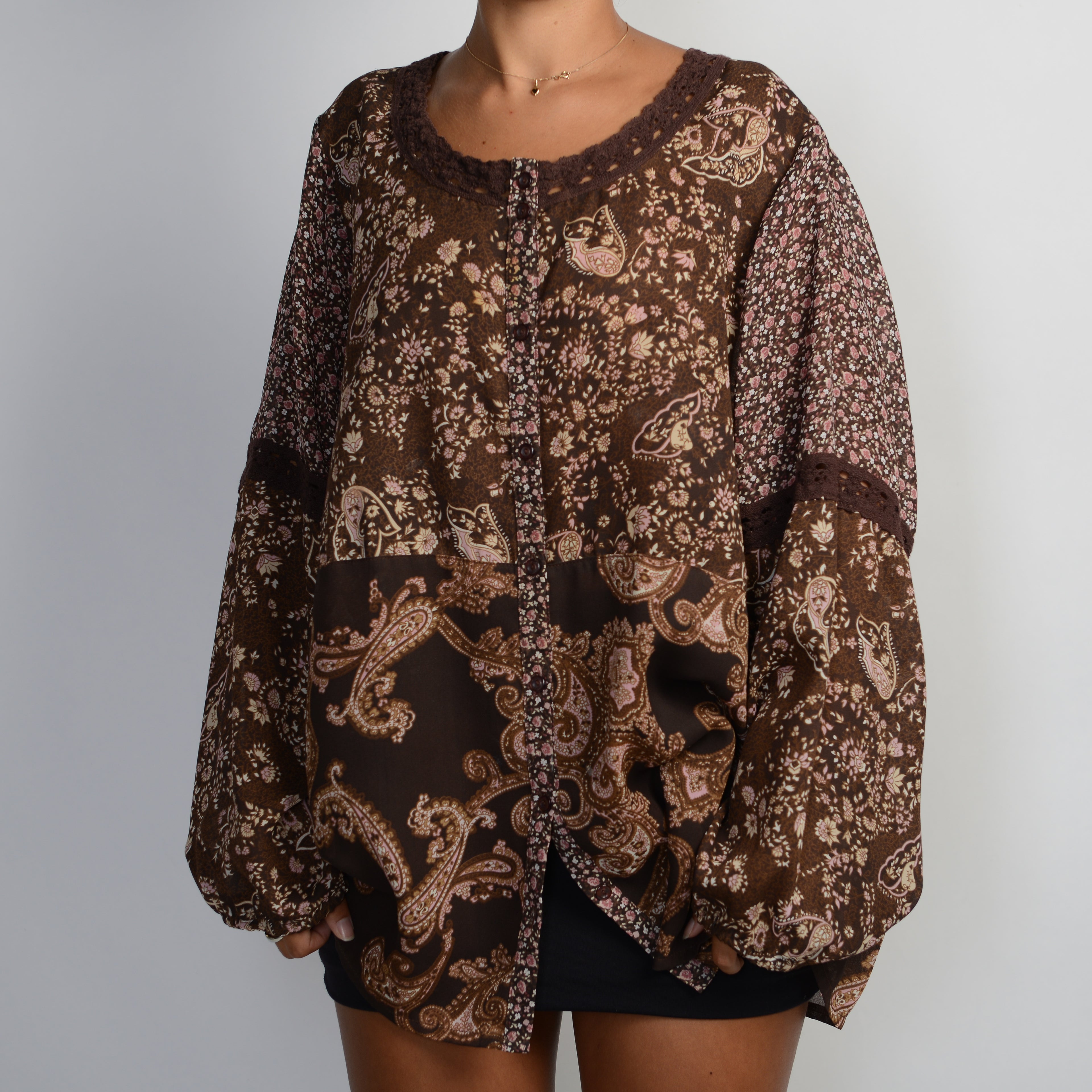 FLORAL PAISLEY BLOUSE