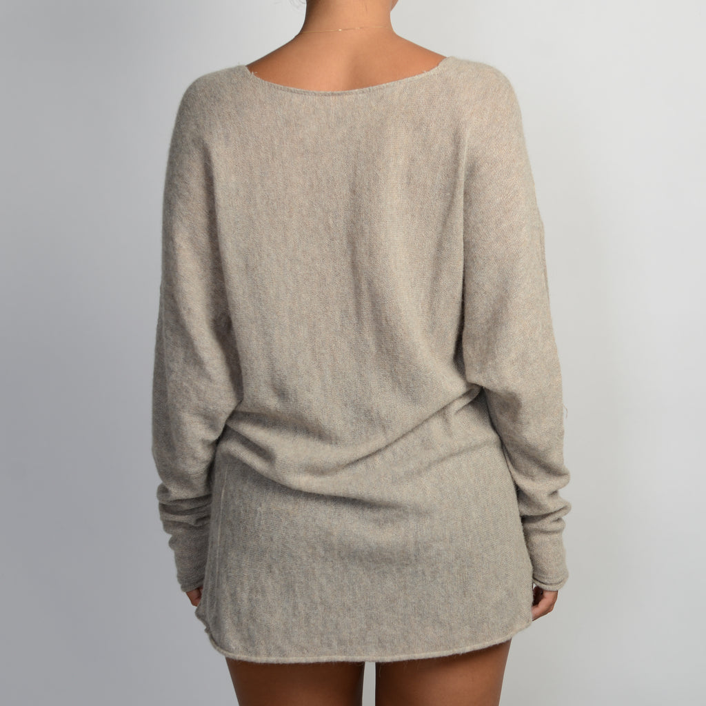 TAUPE WOOL SWEATER