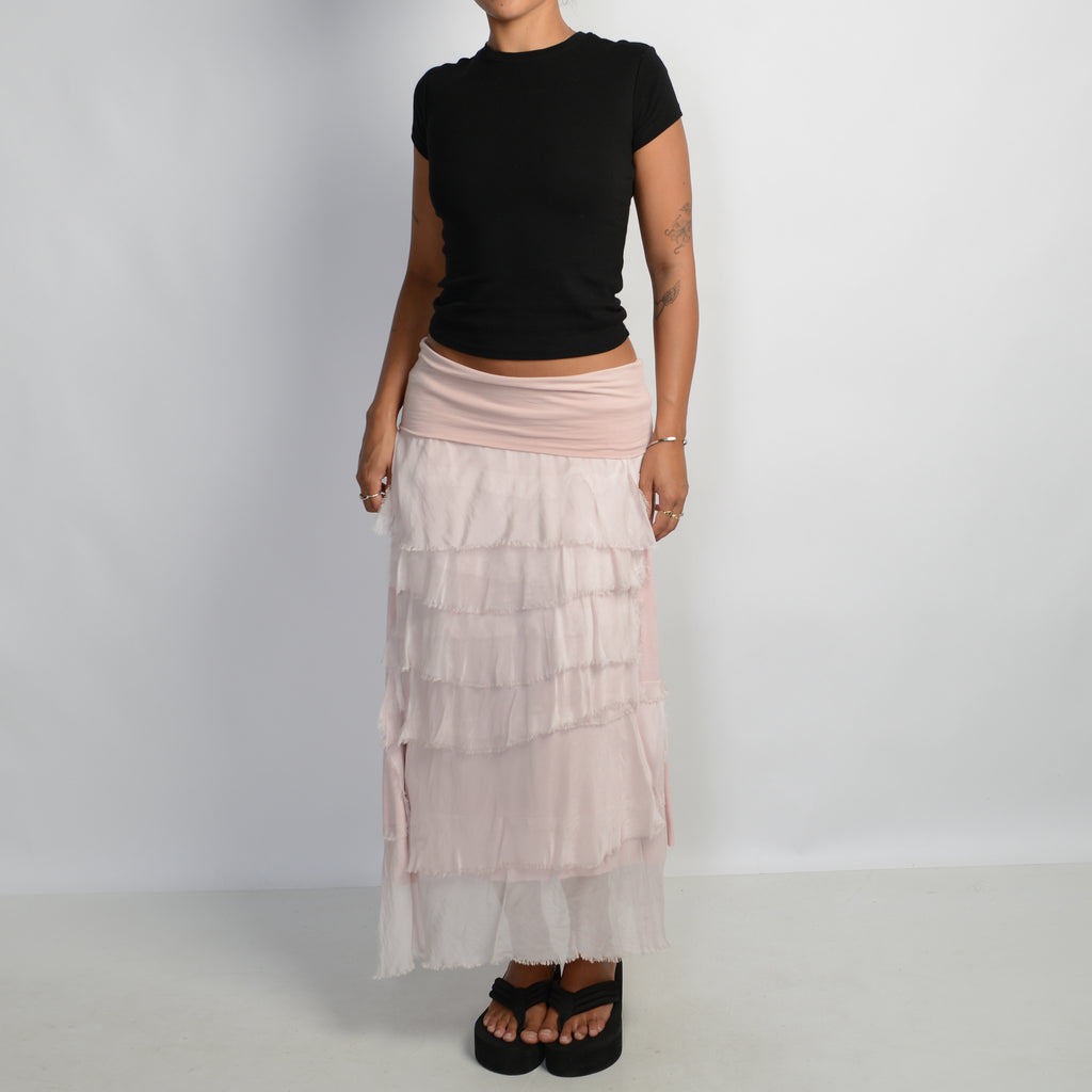 PALE PINK LAYERED SKIRT