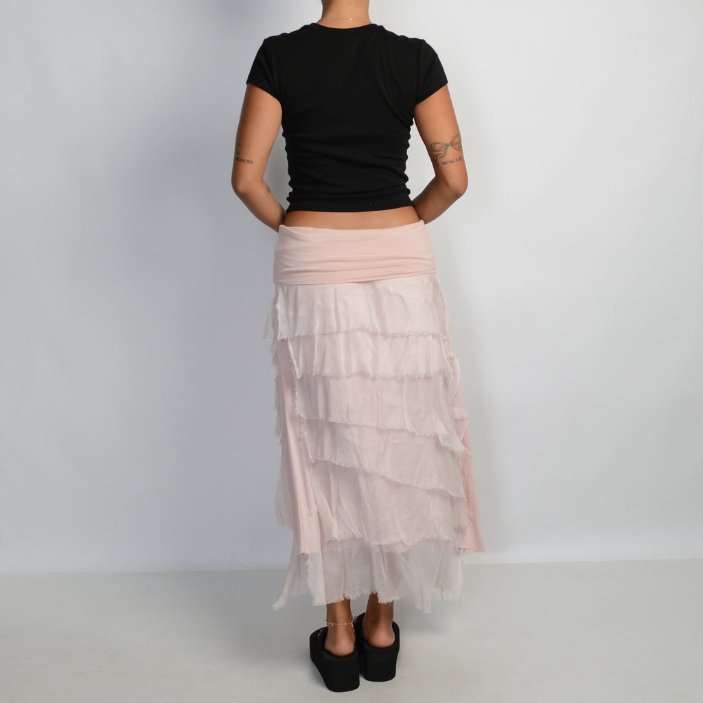 PALE PINK LAYERED SKIRT