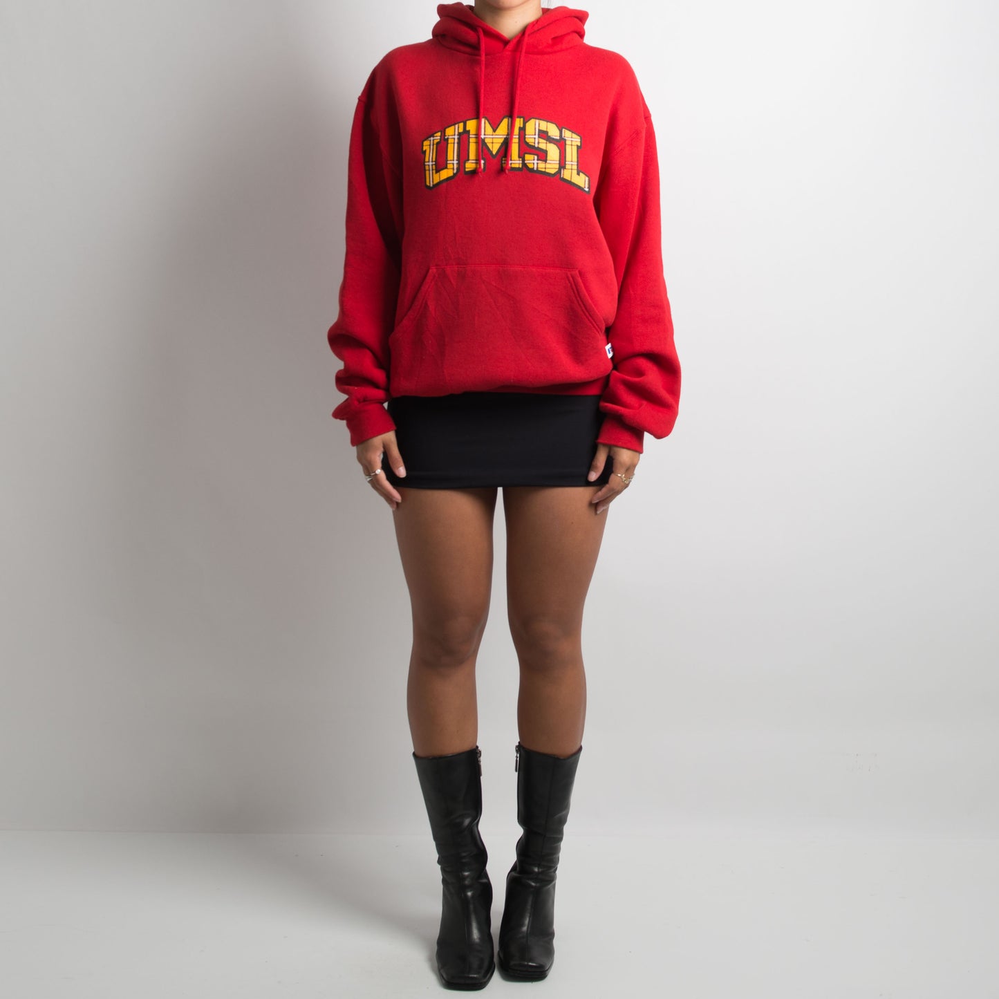 RED FLEECE HOODIE