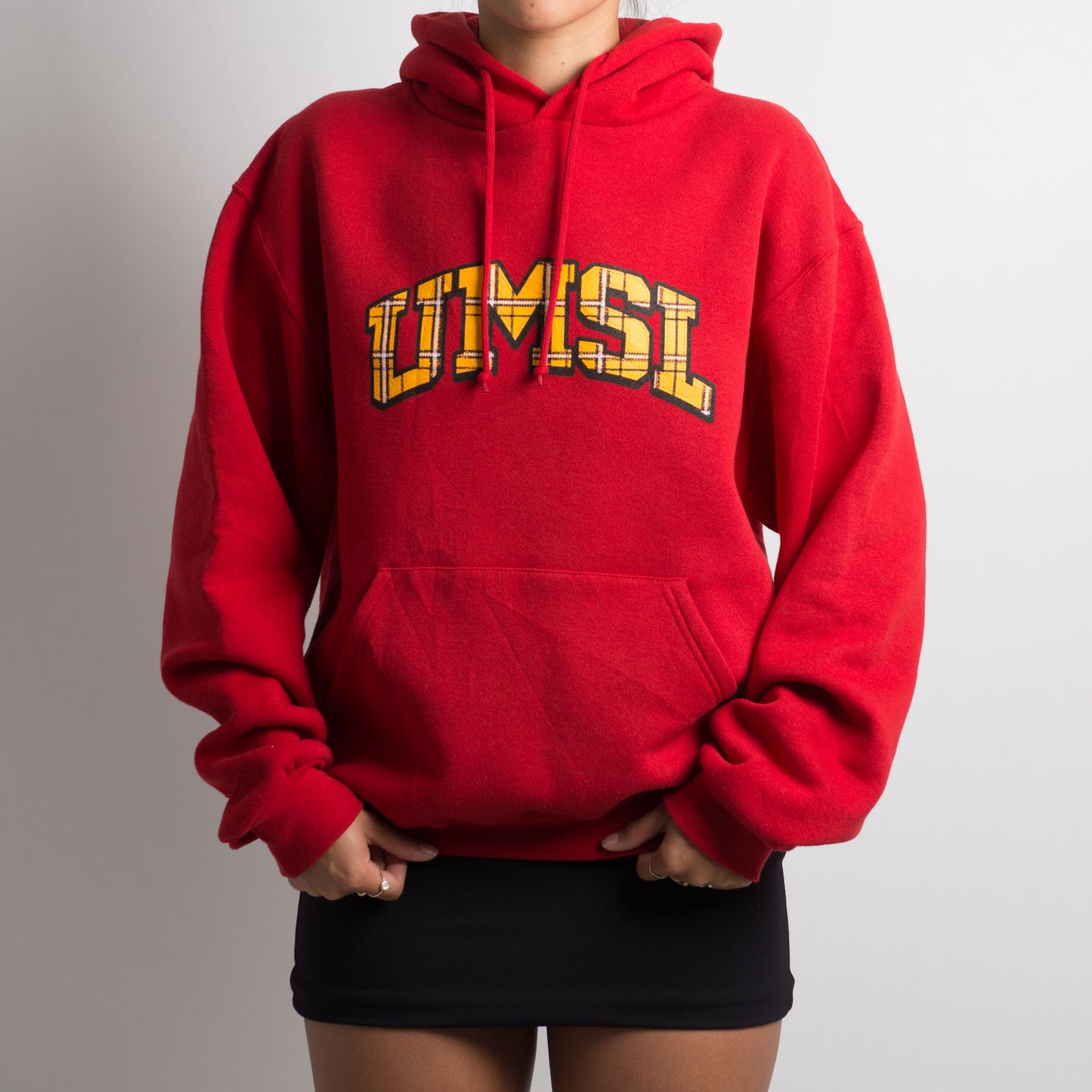 RED FLEECE HOODIE