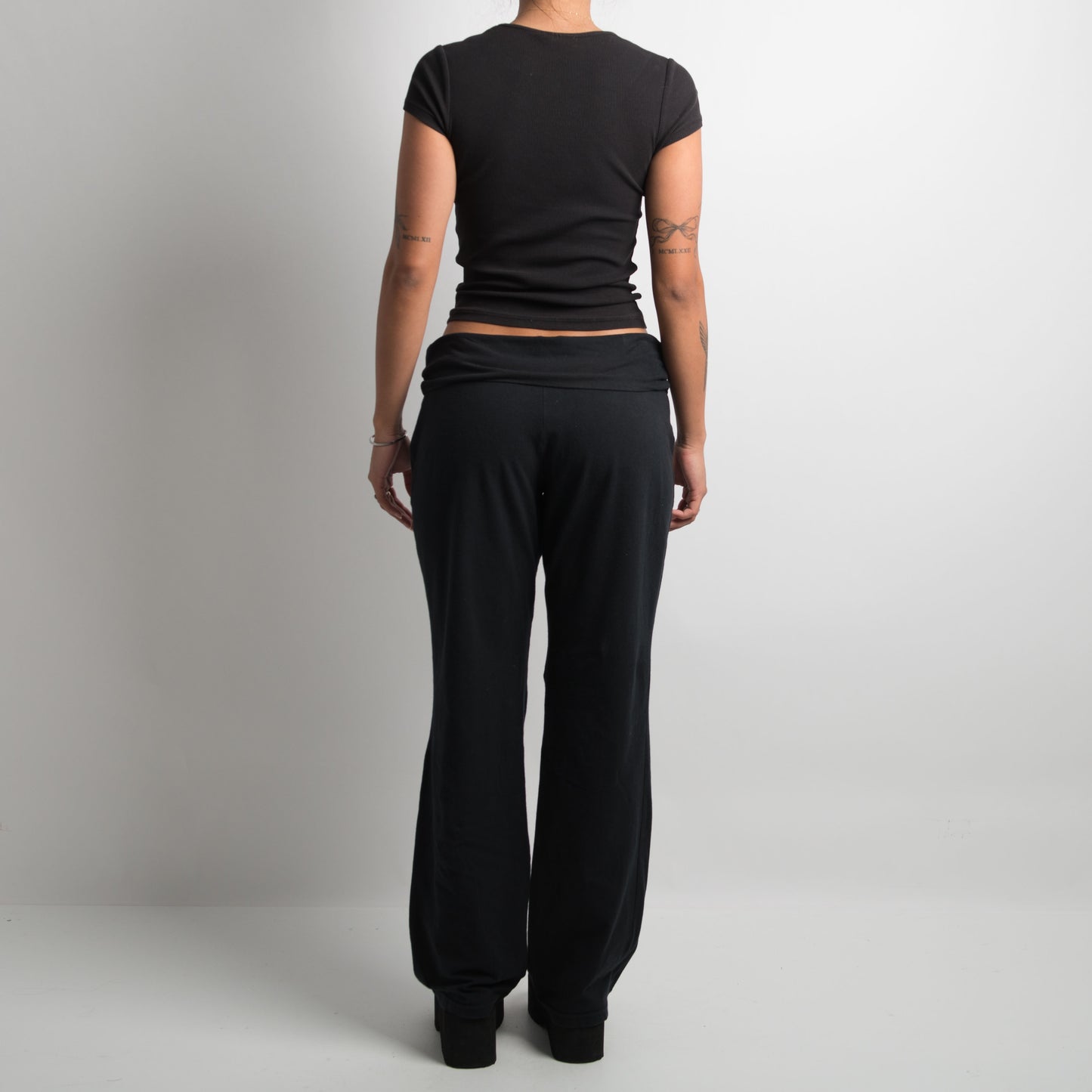 FOLD OVER BOOTCUT LEGGINGS