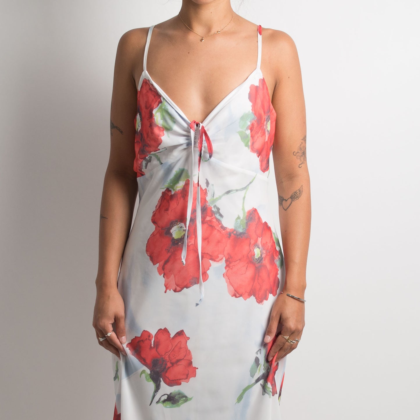 FLORAL LONGLINE DRESS