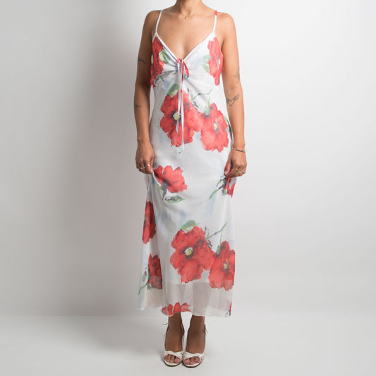 FLORAL LONGLINE DRESS