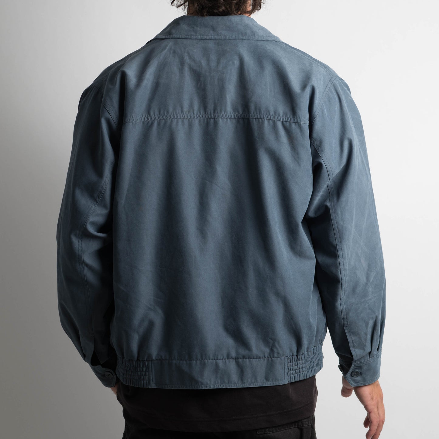 WASHED BLUE HARRINGTON JACKET